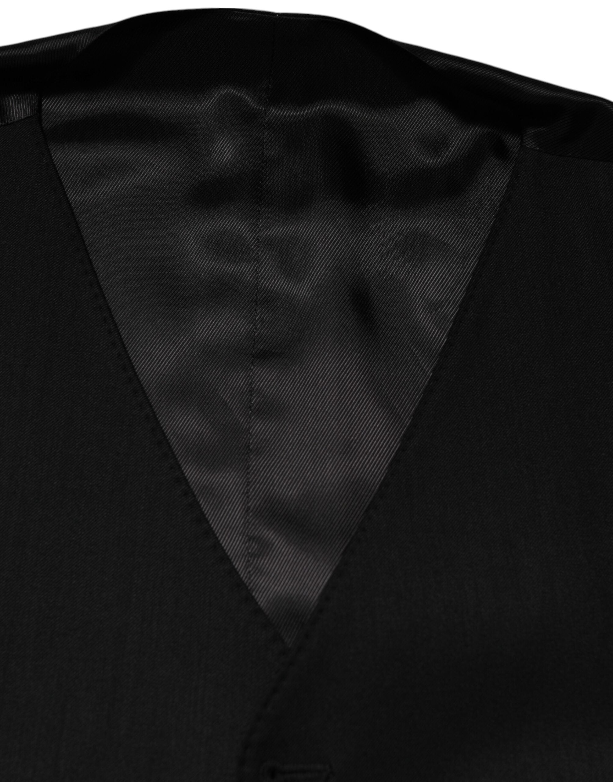 Dolce &amp; Gabbana Sort Uldkjole Formel Herrevest