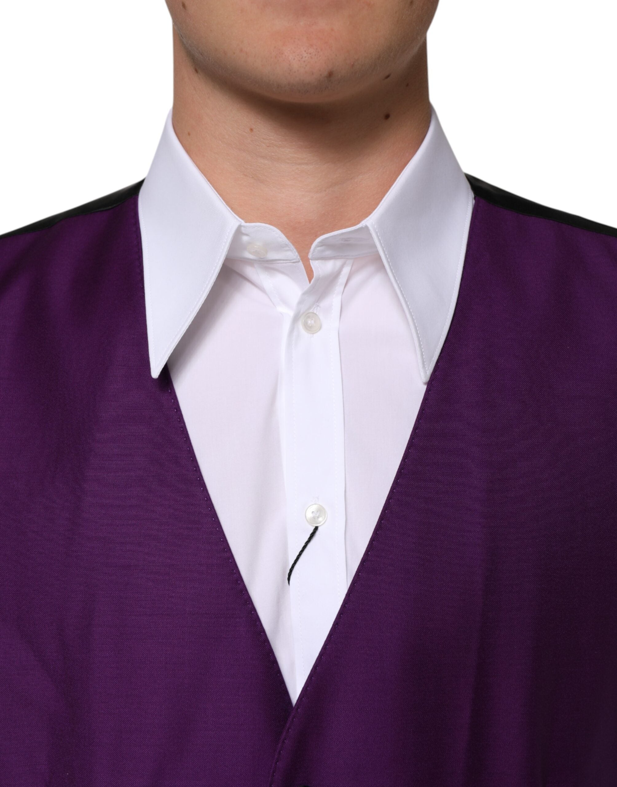 Dolce &amp; Gabbana Lilla Uldkjole Formel Vest