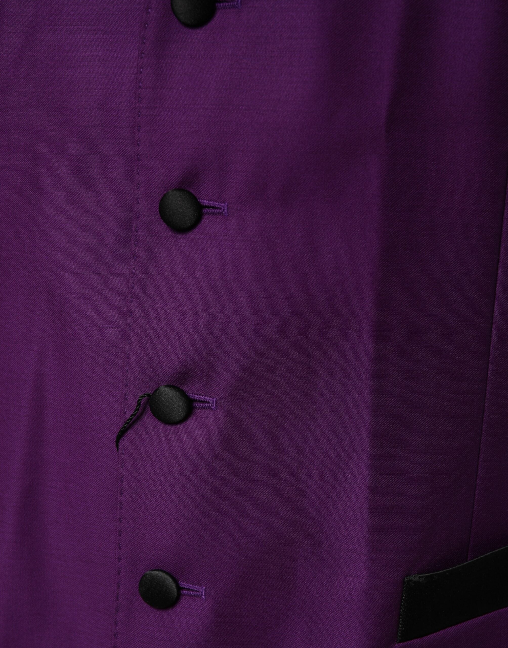 Dolce &amp; Gabbana Lilla Uldkjole Formel Vest