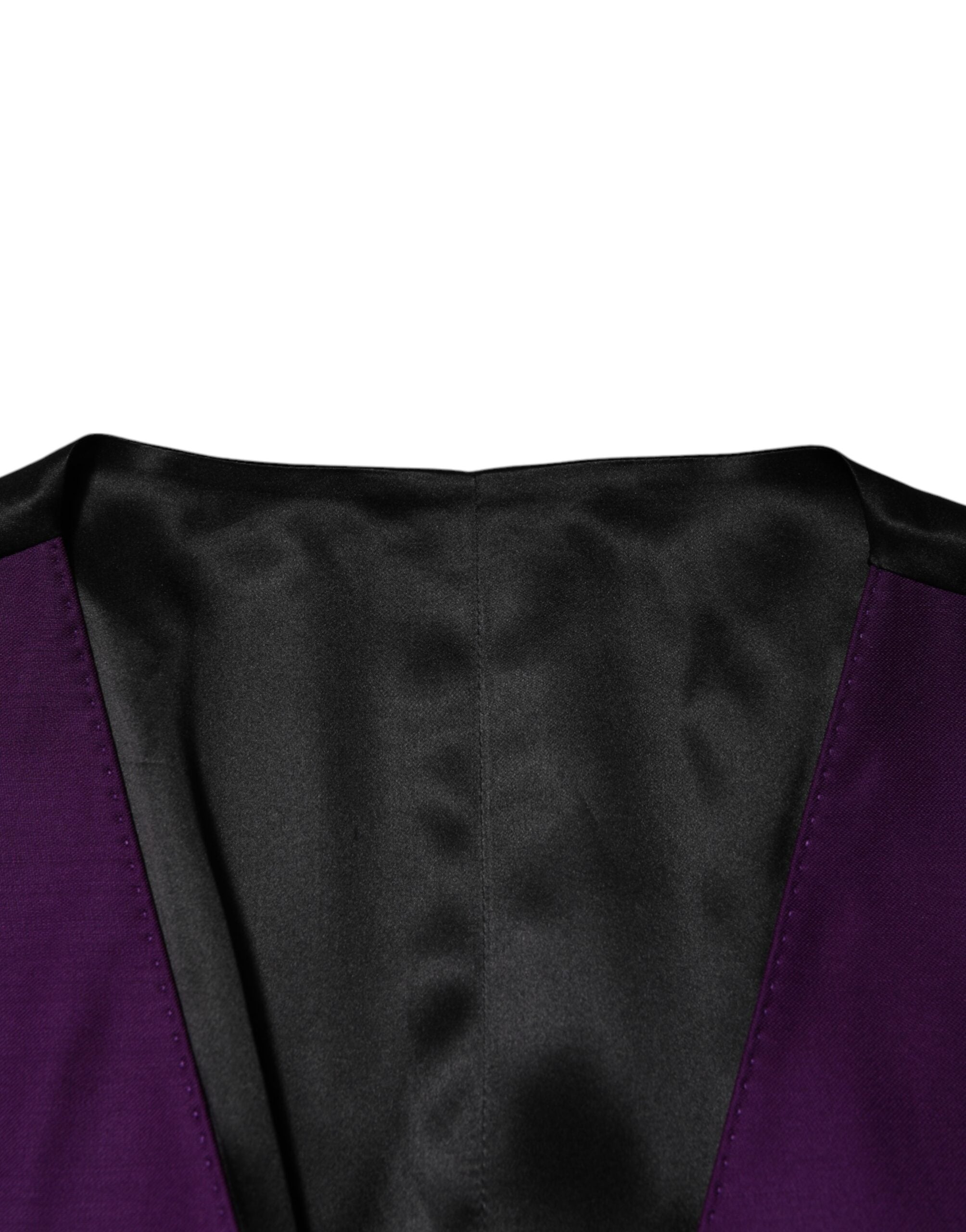 Dolce &amp; Gabbana Lilla Uldkjole Formel Vest