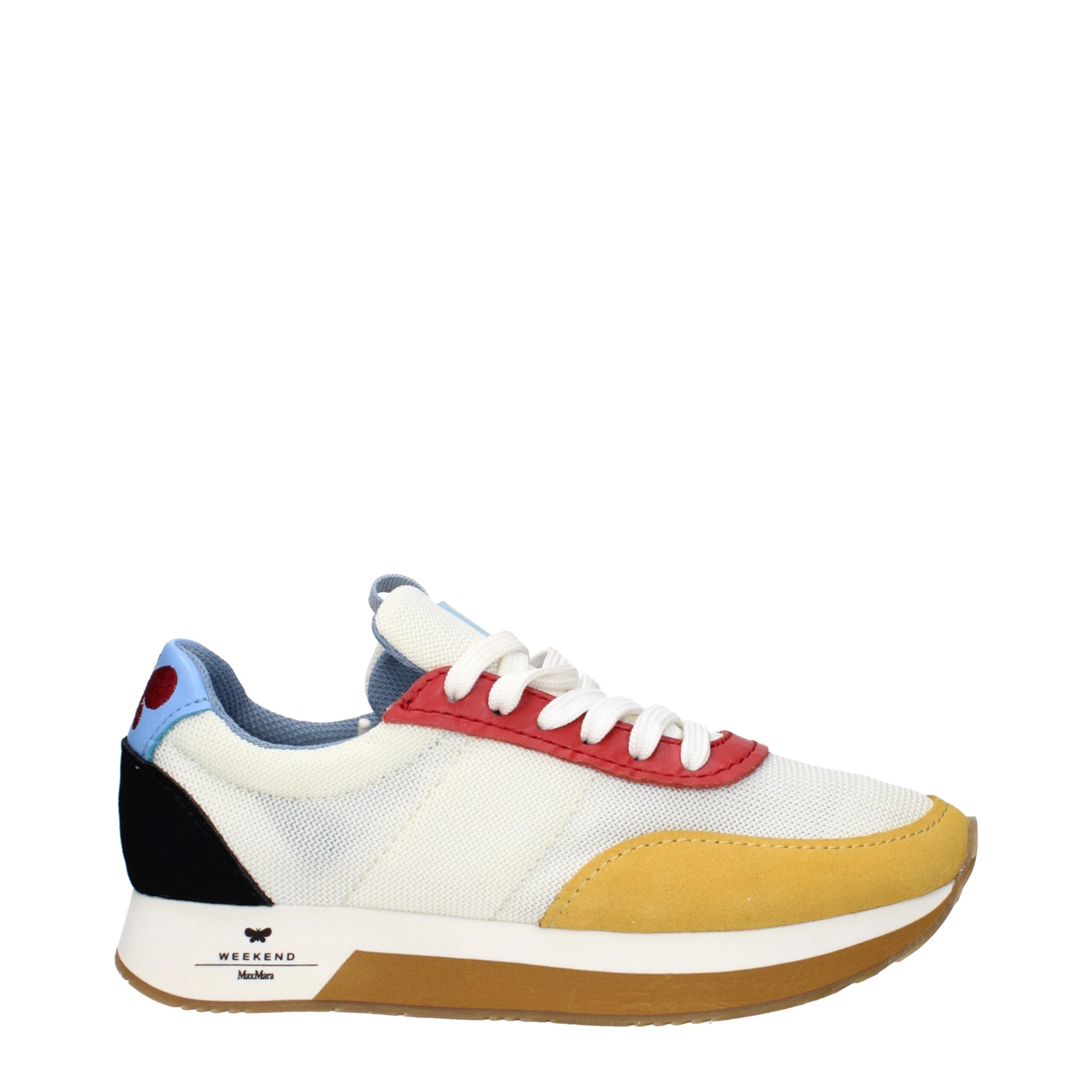Max Mara White Fabric Low Tops