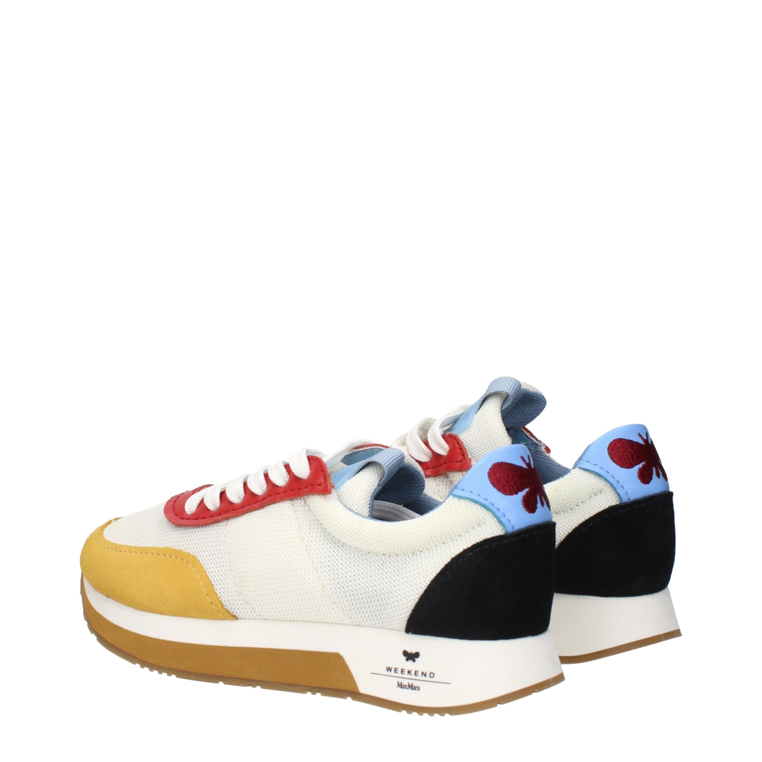 Max Mara White Fabric Low Tops