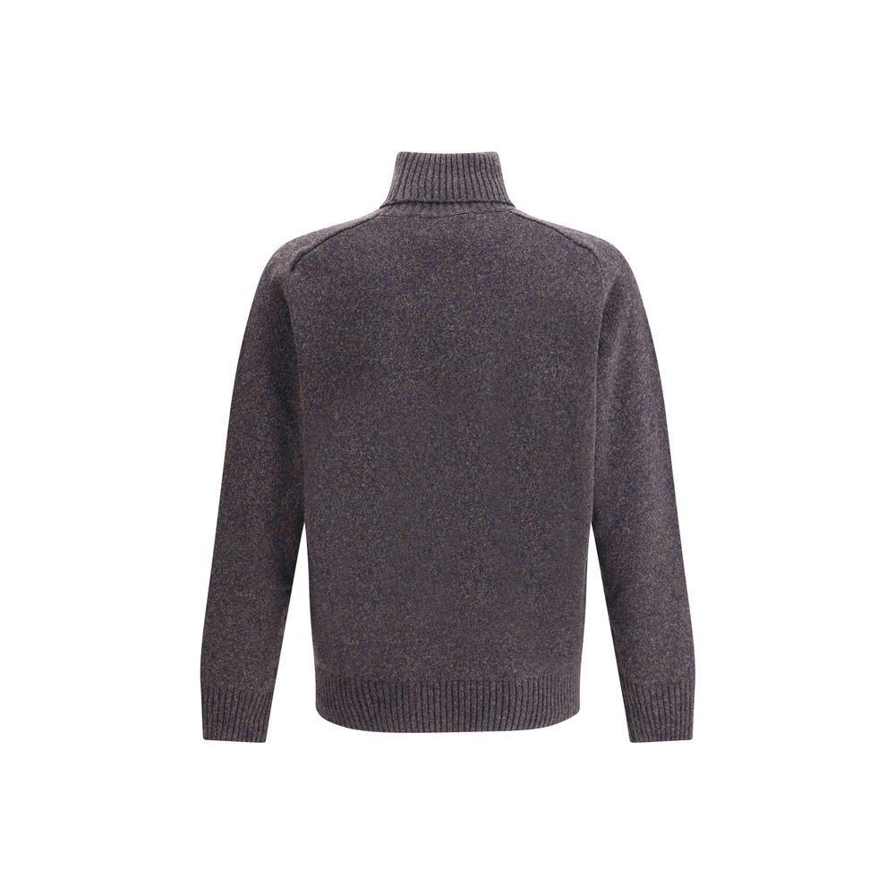 Brooksfield Multicolor Fleece Wool Turtleneck