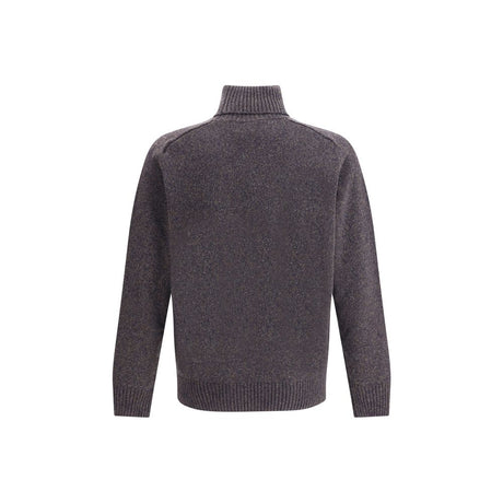 Brooksfield Multicolor Fleece Wool Turtleneck