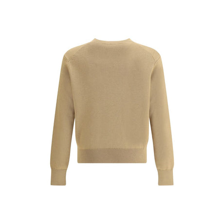 Ami Paris Beige Merino Wool Sweatshirt