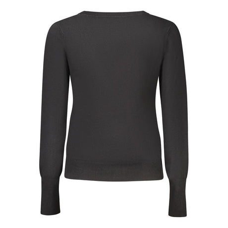 Guess Jeans Black Viscose Women Cardigan