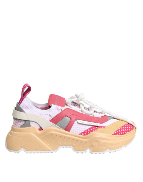 Dolce & Gabbana Multicolor Leather Daymaster Low Top Sneakers Shoes