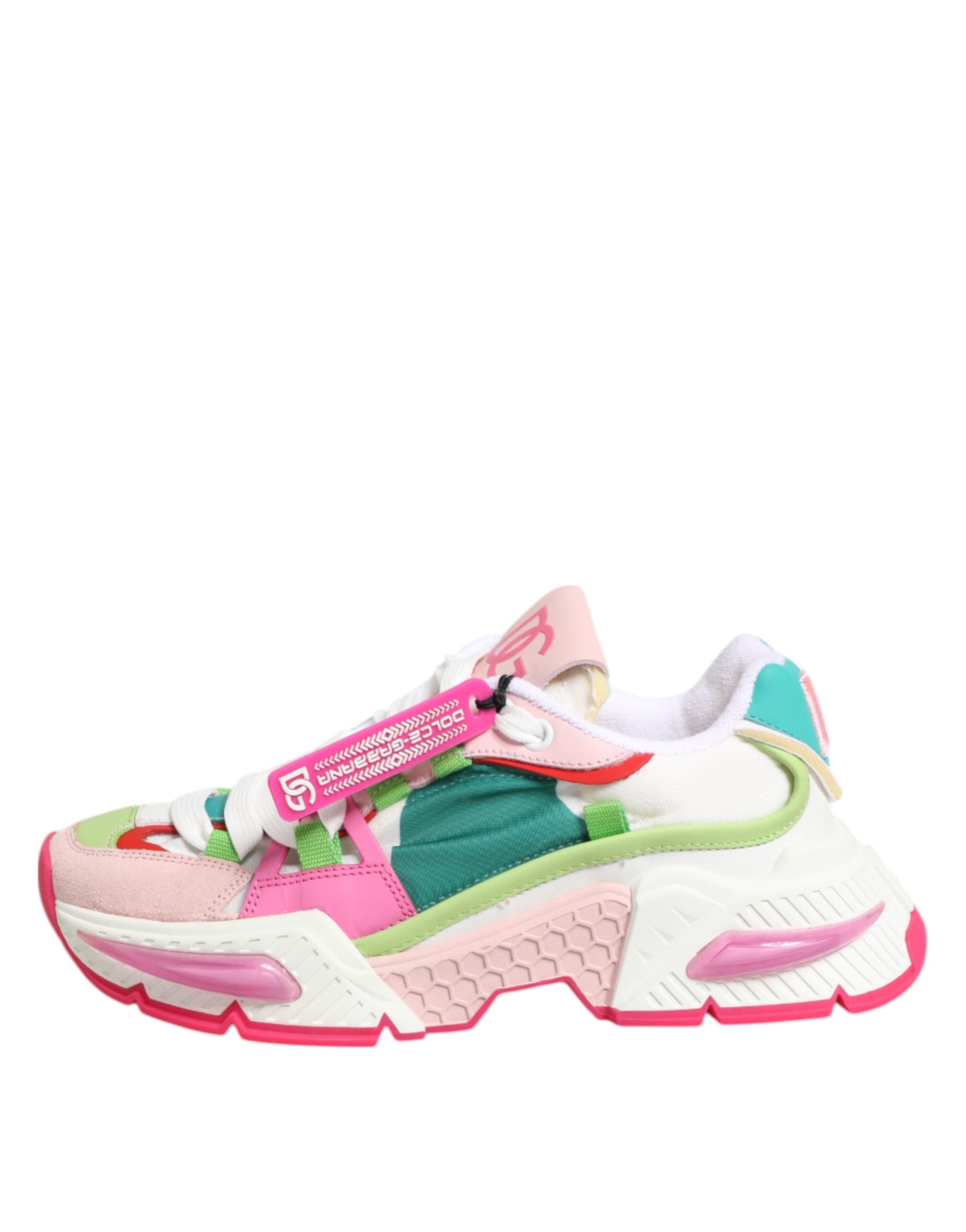 Dolce &amp; Gabbana Flerfarvede Læder Airmaster Lave Sneakersko
