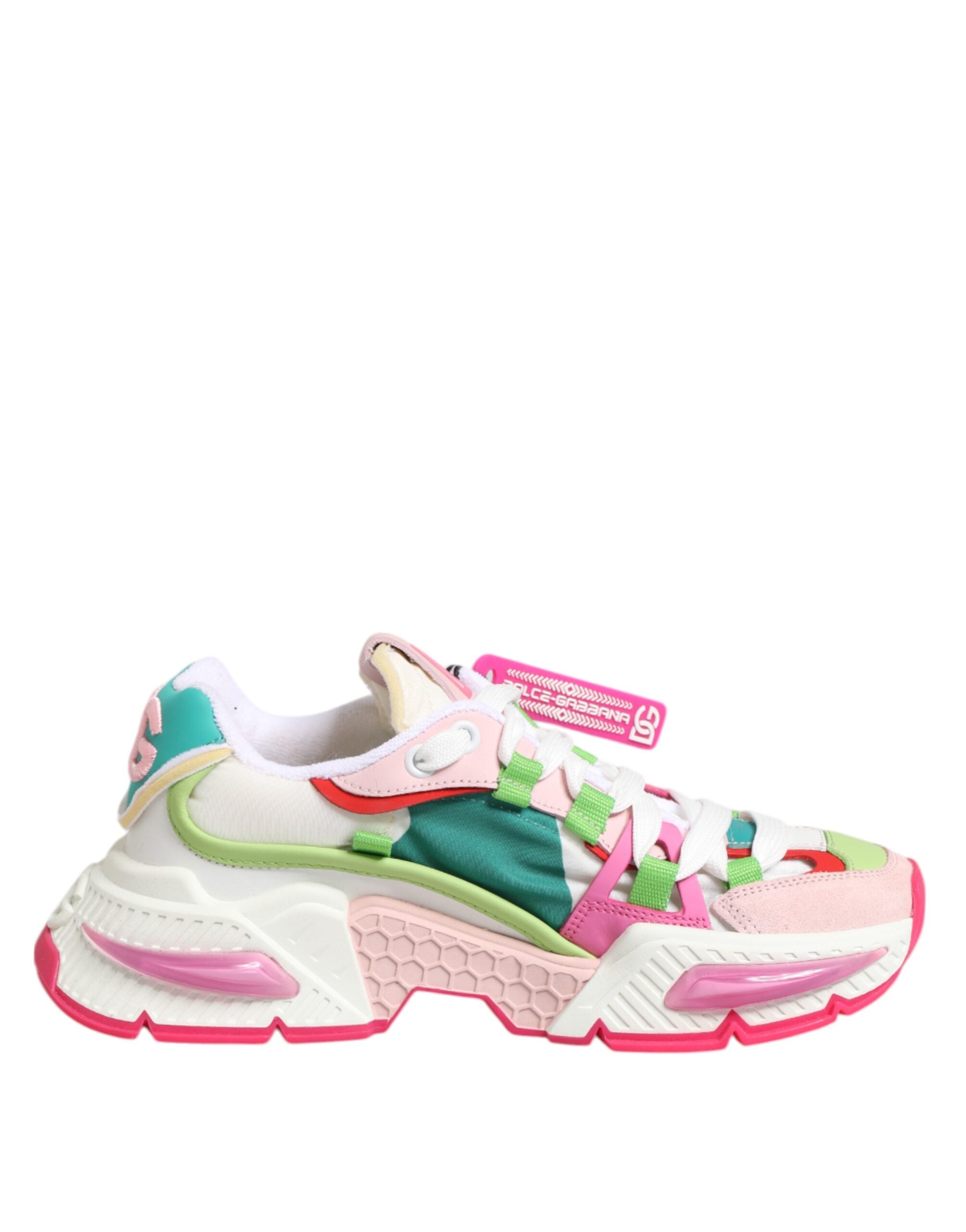 Dolce &amp; Gabbana Flerfarvede Læder Airmaster Lave Sneakersko