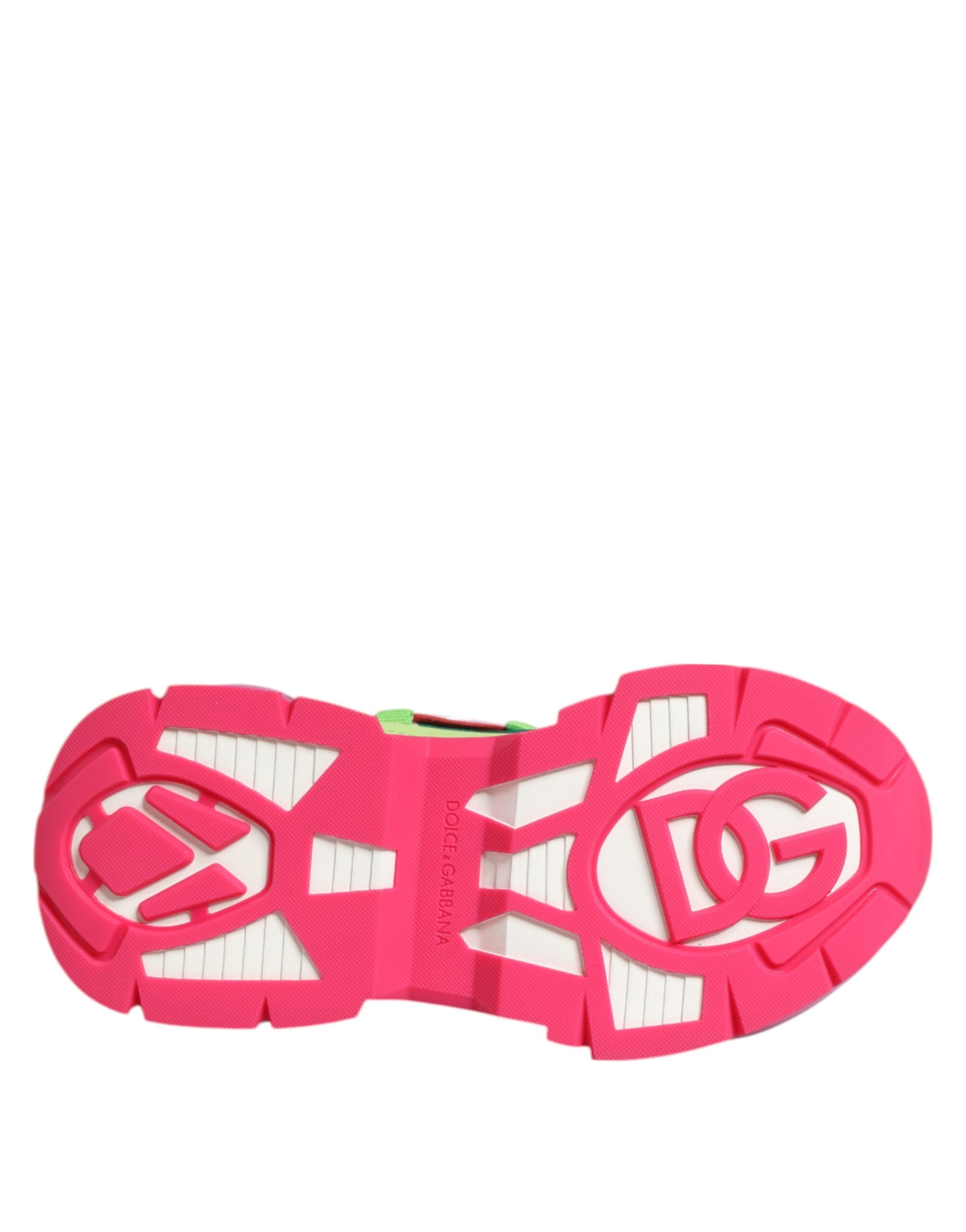 Dolce &amp; Gabbana Flerfarvede Læder Airmaster Lave Sneakersko