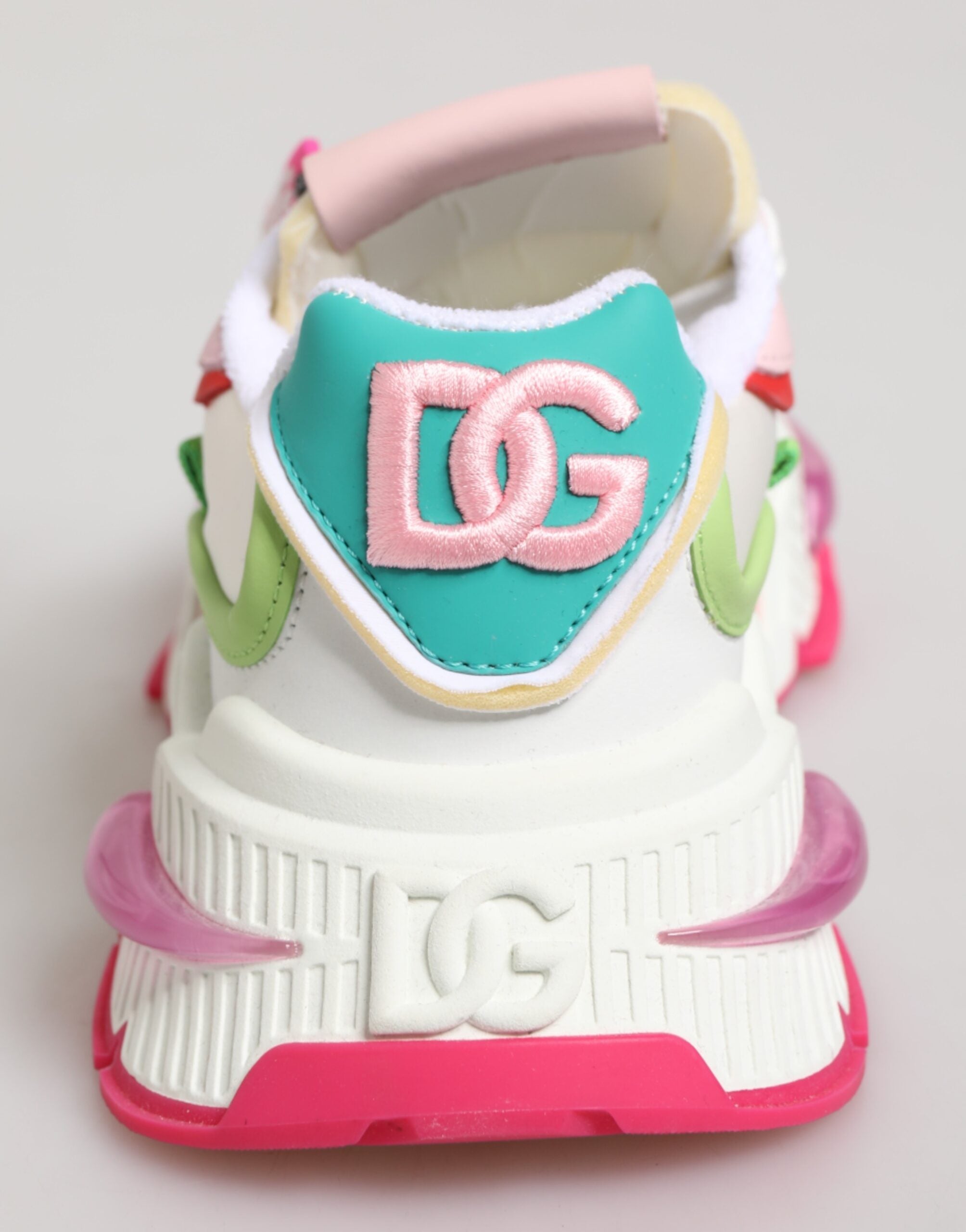 Dolce &amp; Gabbana Flerfarvede Læder Airmaster Lave Sneakersko