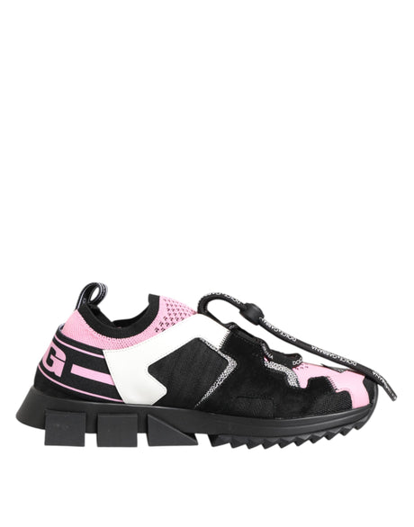 Dolce & Gabbana Pink Mesh Sorrento Trekking Sneakers Shoes