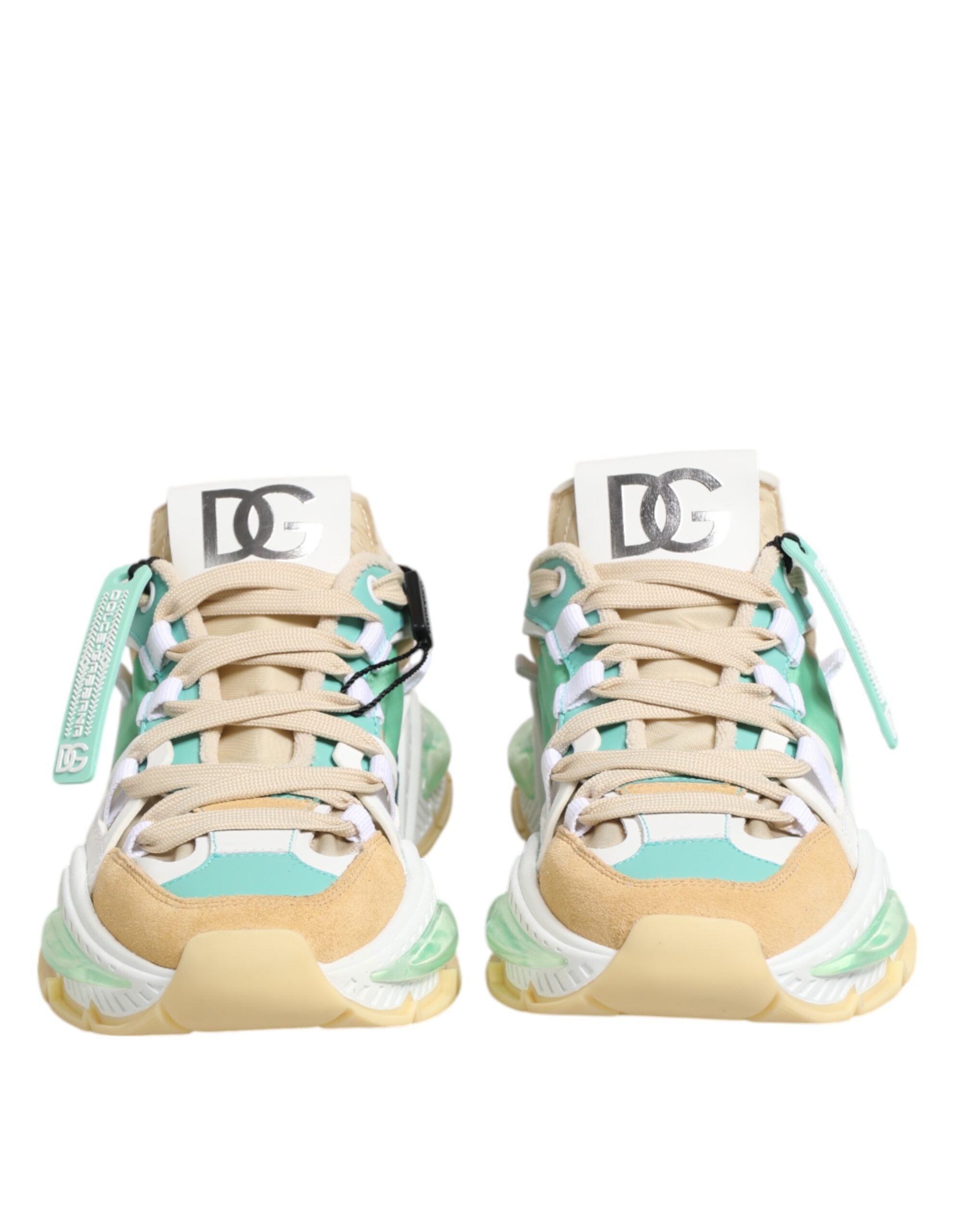 Dolce & Gabbana Multicolor Leather Airmaster Low Top Sneakers Shoes