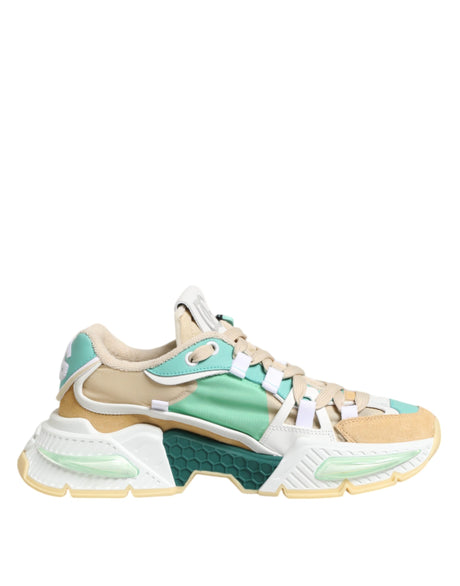 Dolce & Gabbana Multicolor Leather Airmaster Low Top Sneakers Shoes