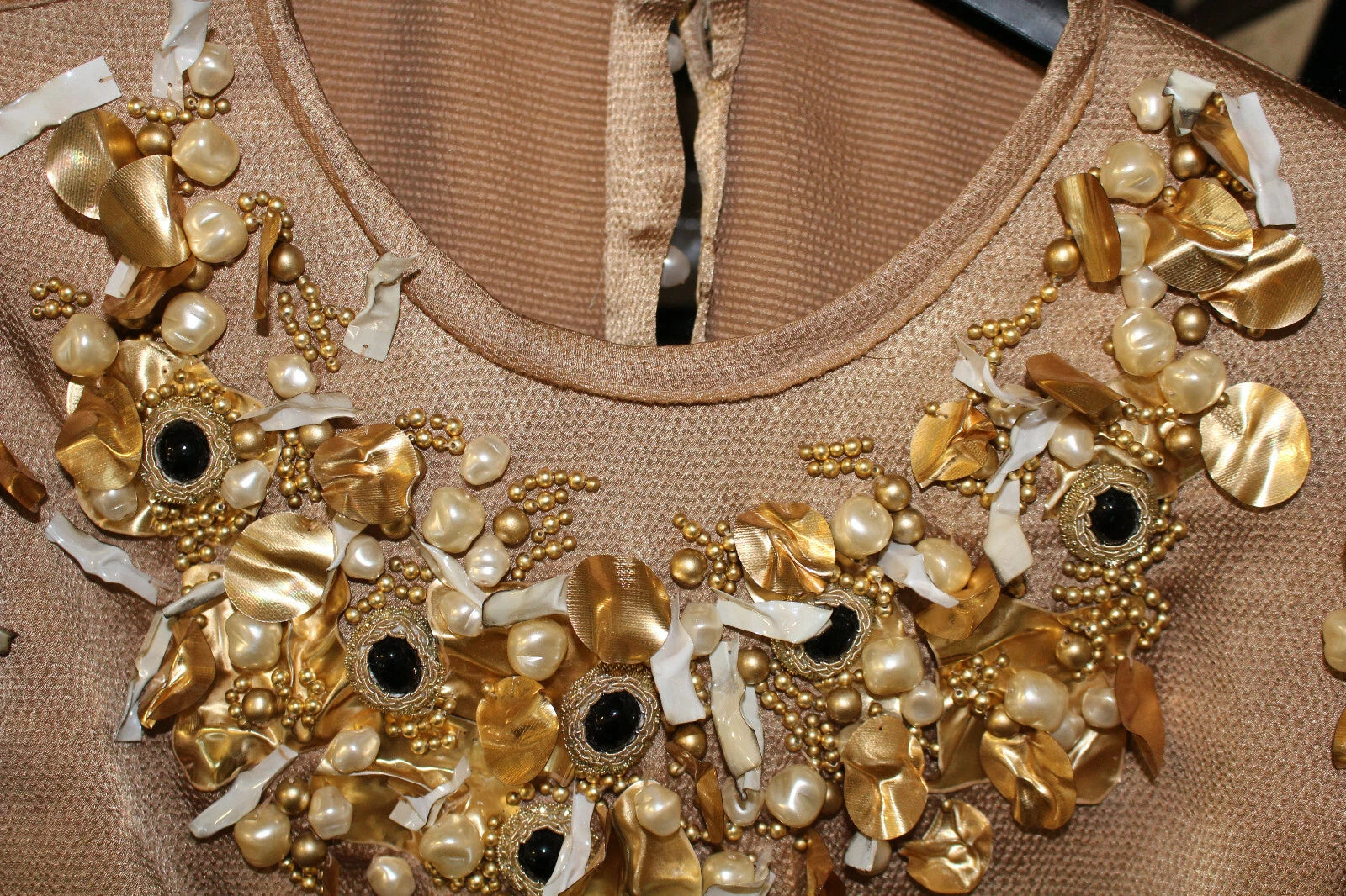 Dolce &amp; Gabbana Guld SPECIAL Piece Runway Krystalbluse