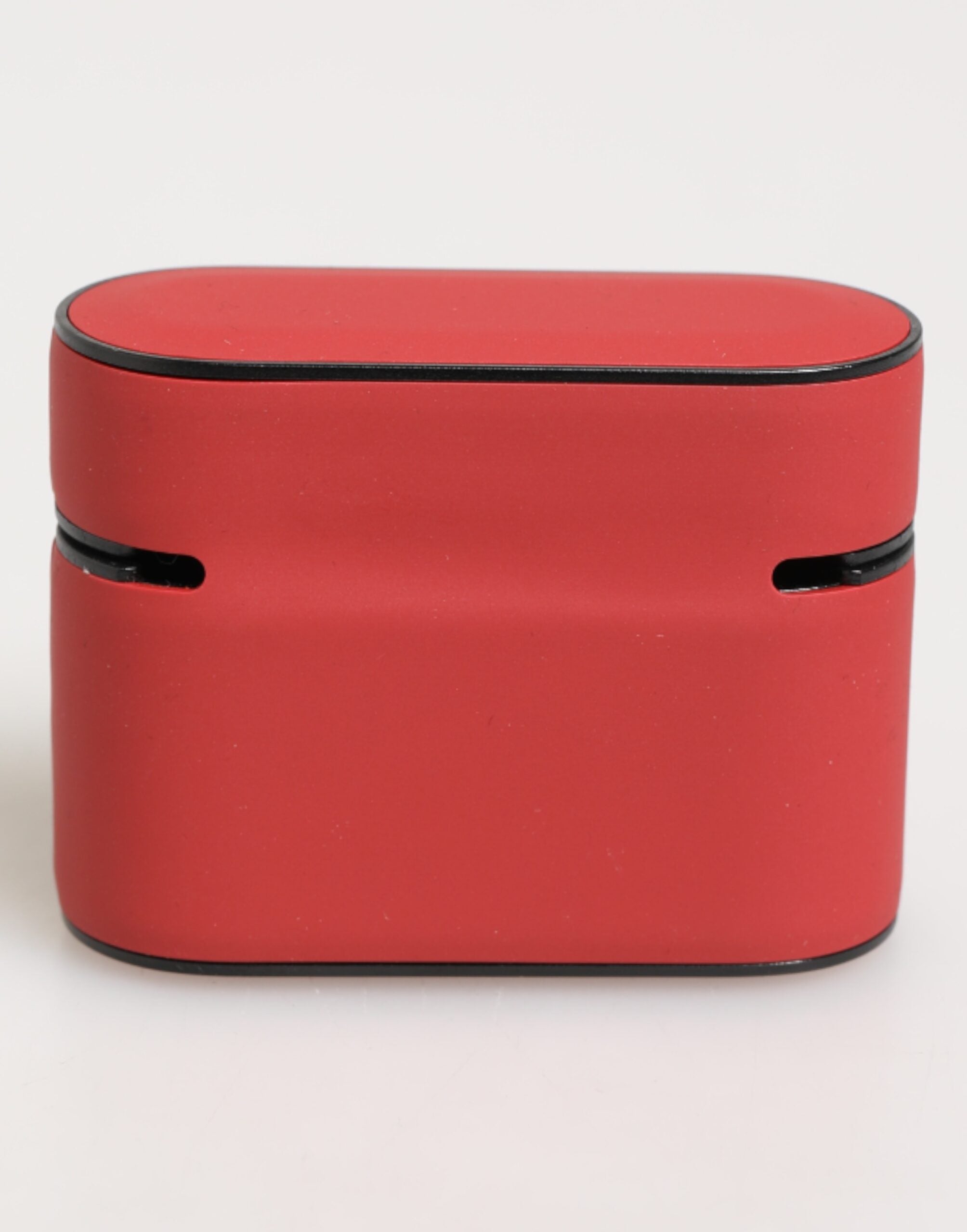 Dolce &amp; Gabbana Rød/Hvid Silikone-Etui med Præget Logo til Airpods