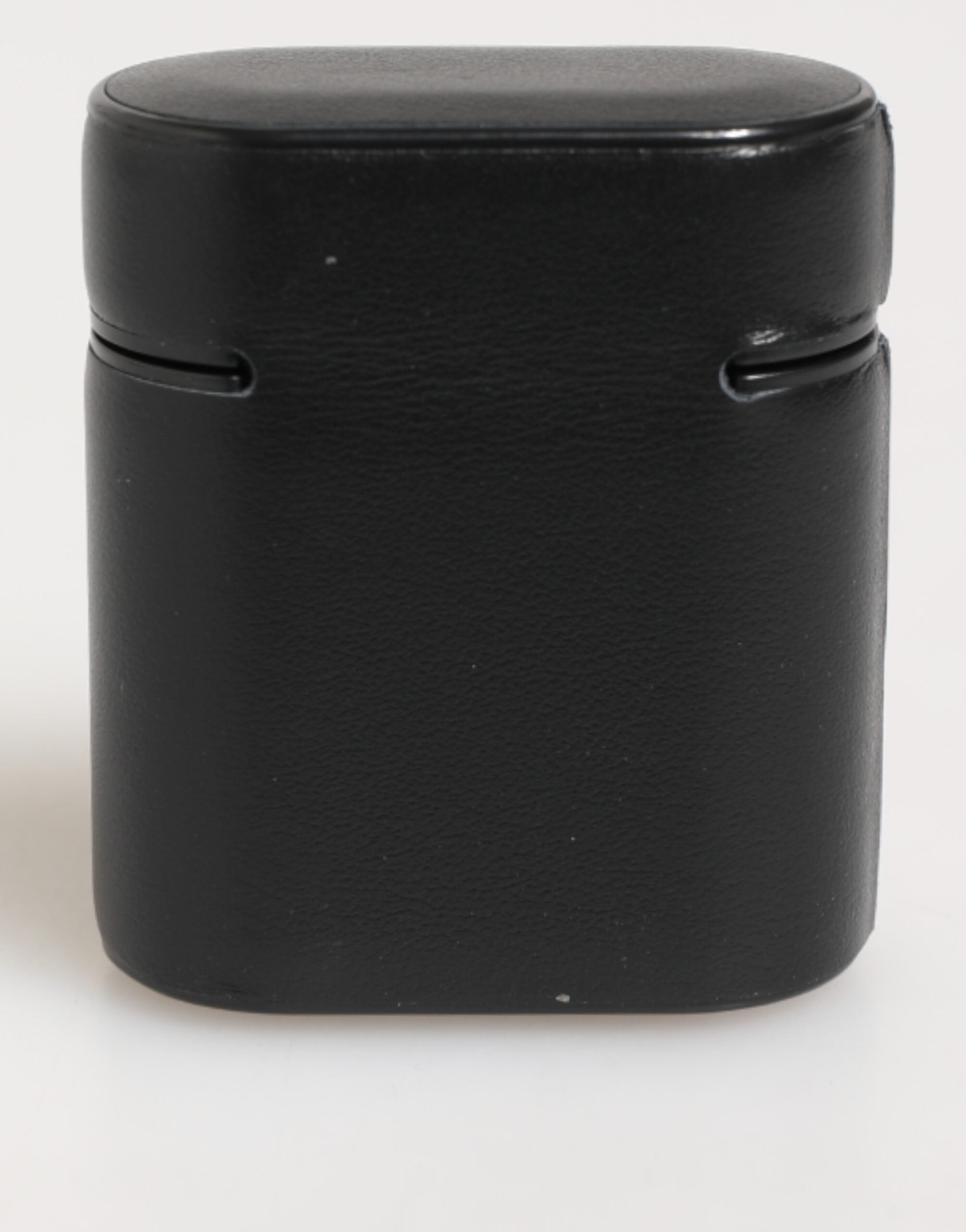 Dolce &amp; Gabbana sort kalveskind læder Logo Print Flip Holder Airpods etui