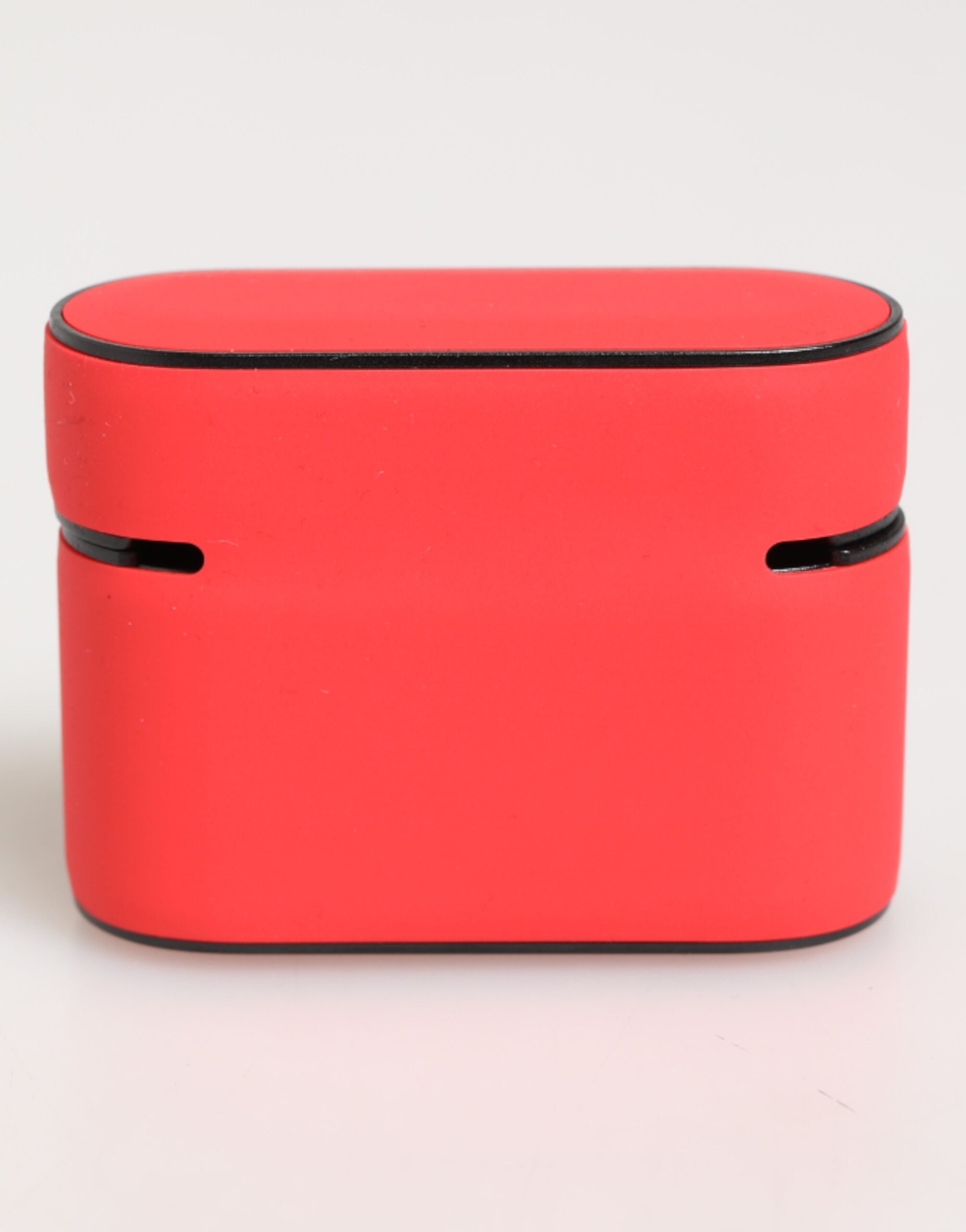 Dolce &amp; Gabbana Rött PVC DG Logo Präglat Herrfodral till Airpods