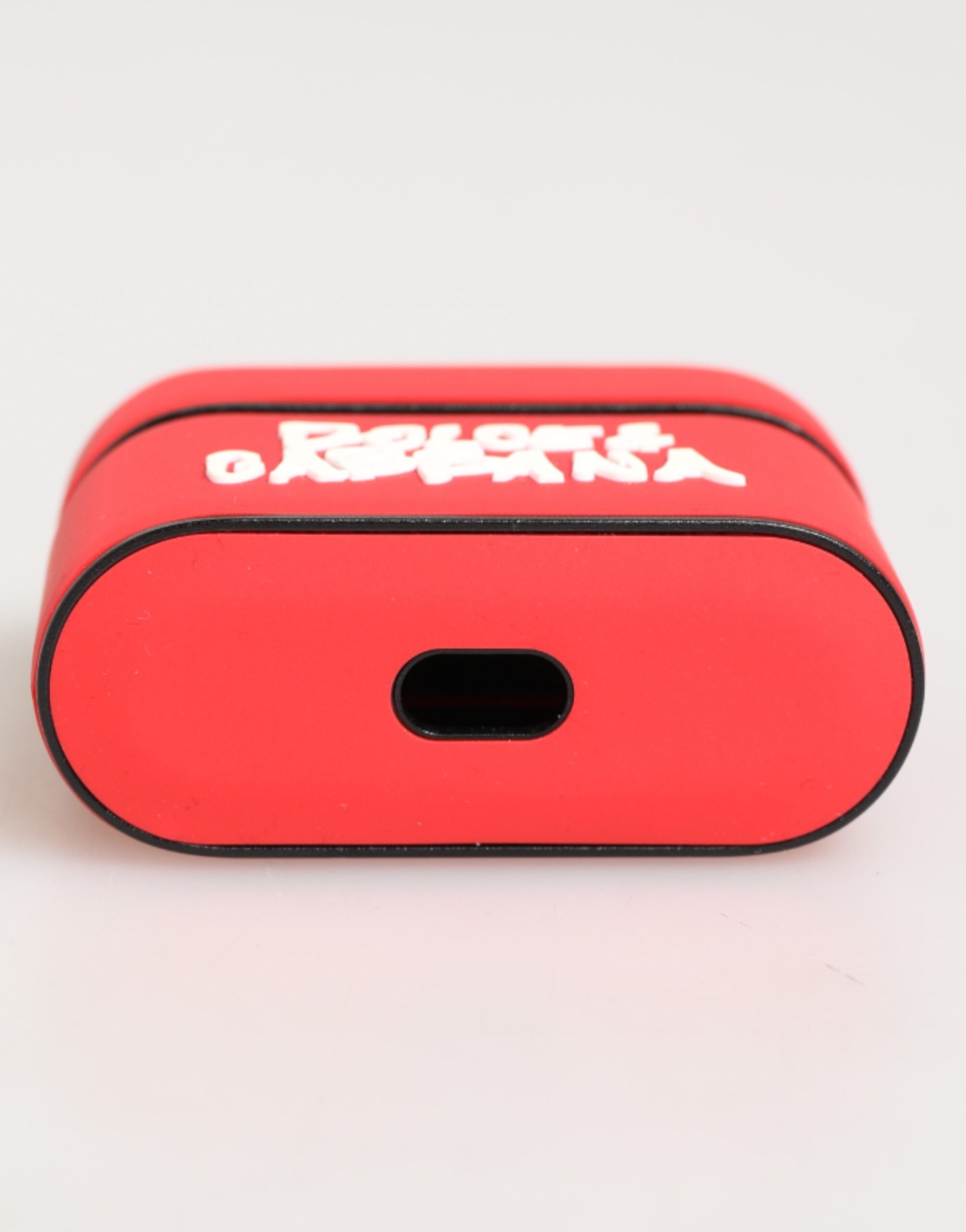 Dolce &amp; Gabbana Rött PVC DG Logo Präglat Herrfodral till Airpods