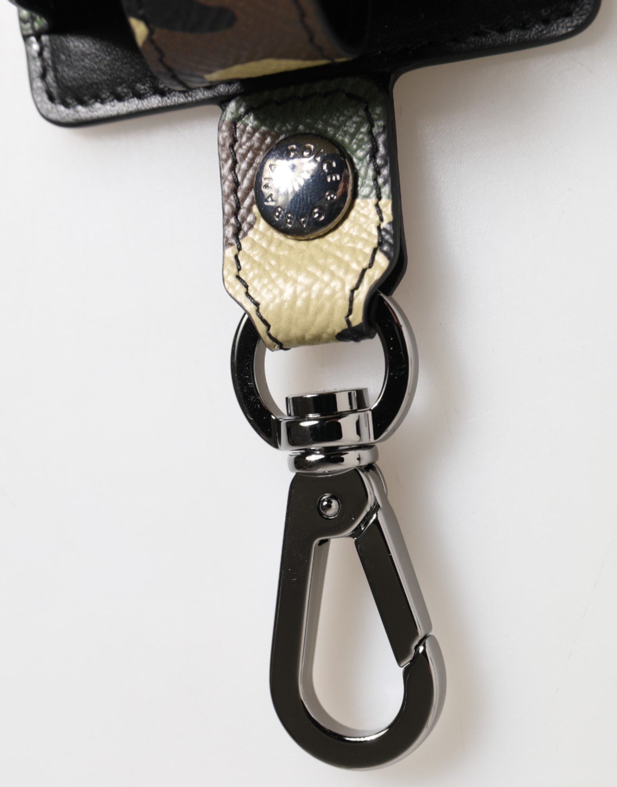 Dolce &amp; Gabbana Flerfarvet Camouflage Lædermetal Tilbehør Airpods Etui