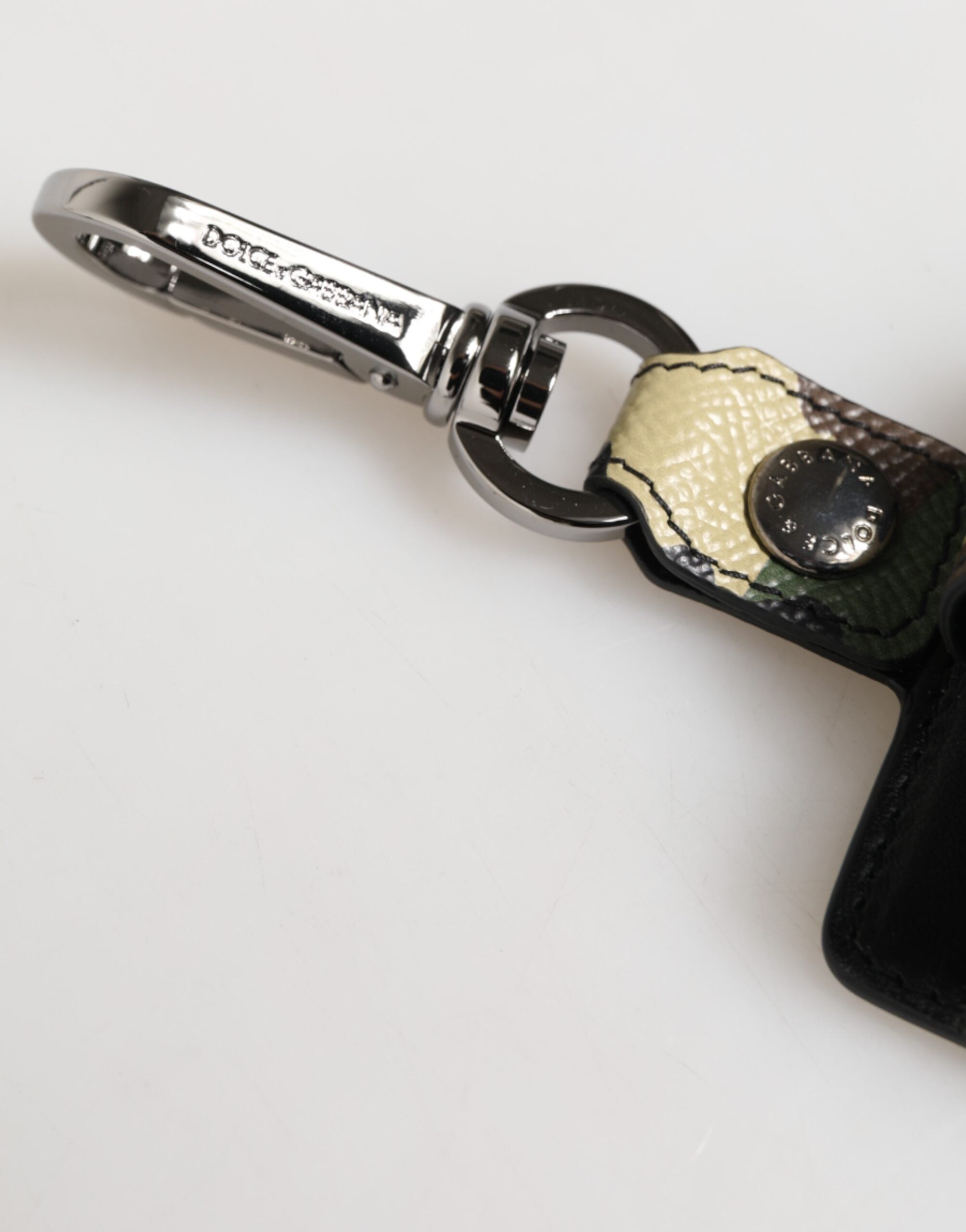 Dolce &amp; Gabbana Flerfarvet Camouflage Lædermetal Tilbehør Airpods Etui