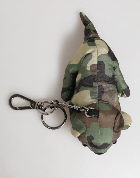 Dolce &amp; Gabbana Camouflage Multifarvet Dyresilhuet Nøglering