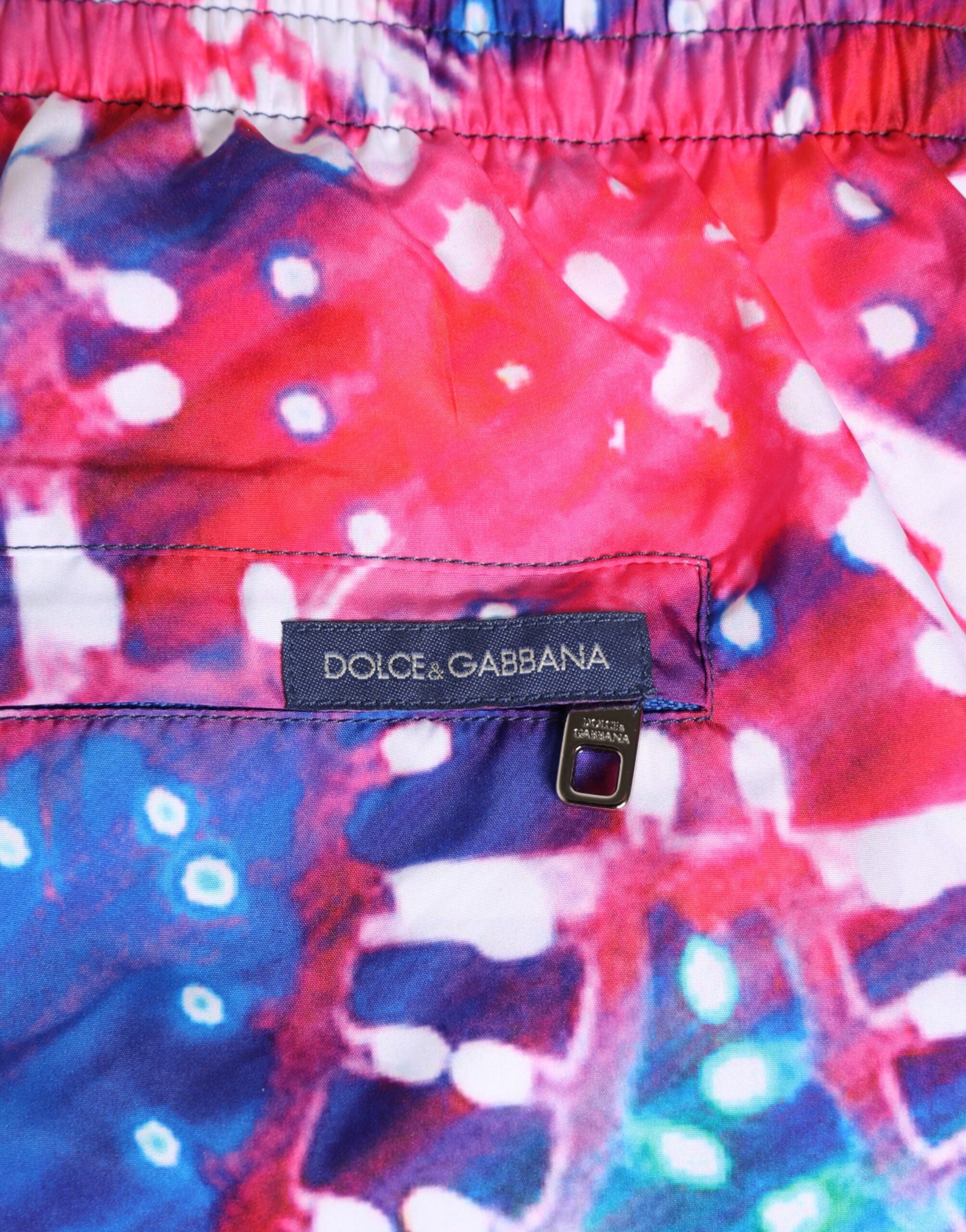 Dolce &amp; Gabbana Flerfarvede Neonprint Polyester Shorts Badetøj