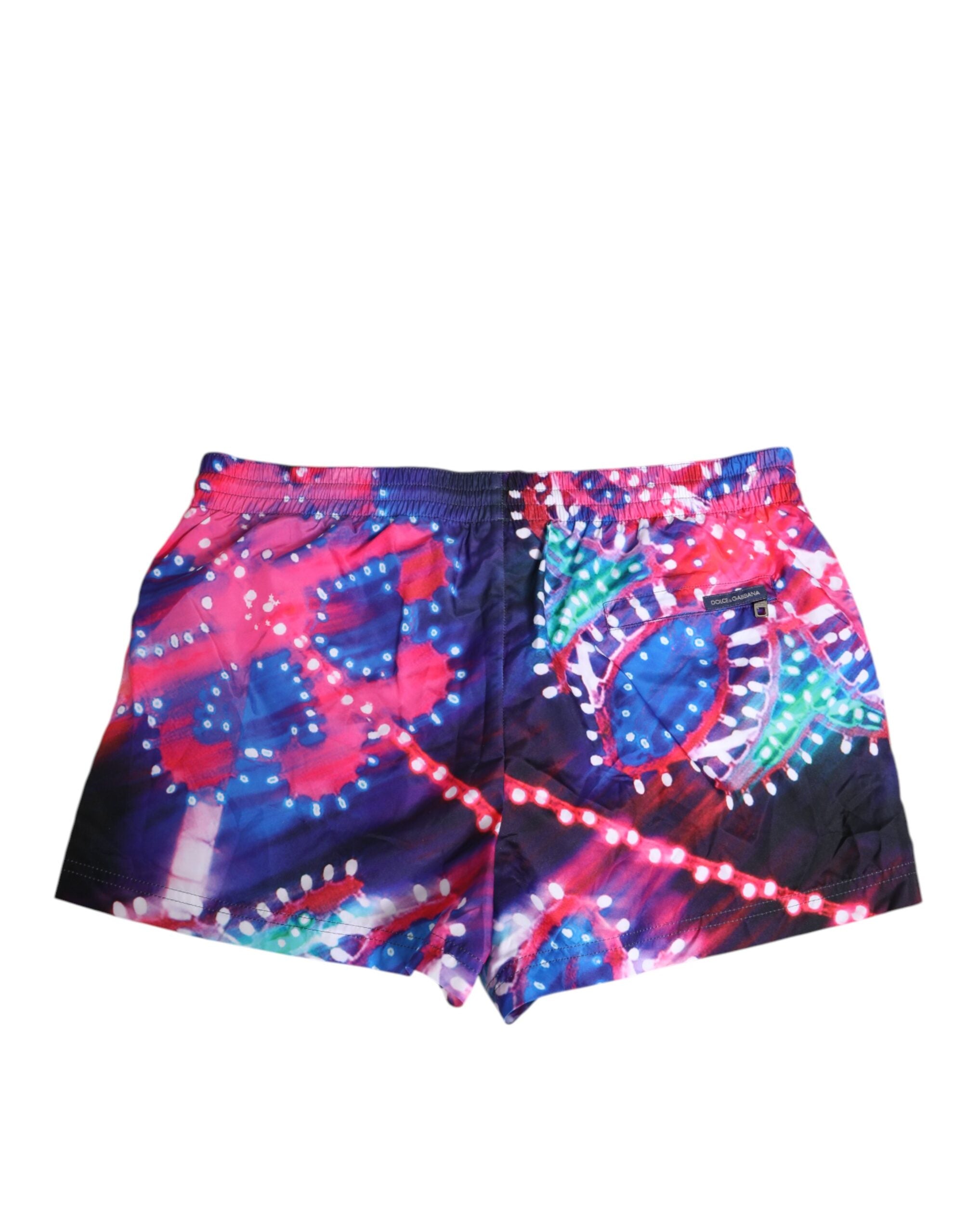 Dolce &amp; Gabbana Flerfarvede Neonprint Polyester Shorts Badetøj