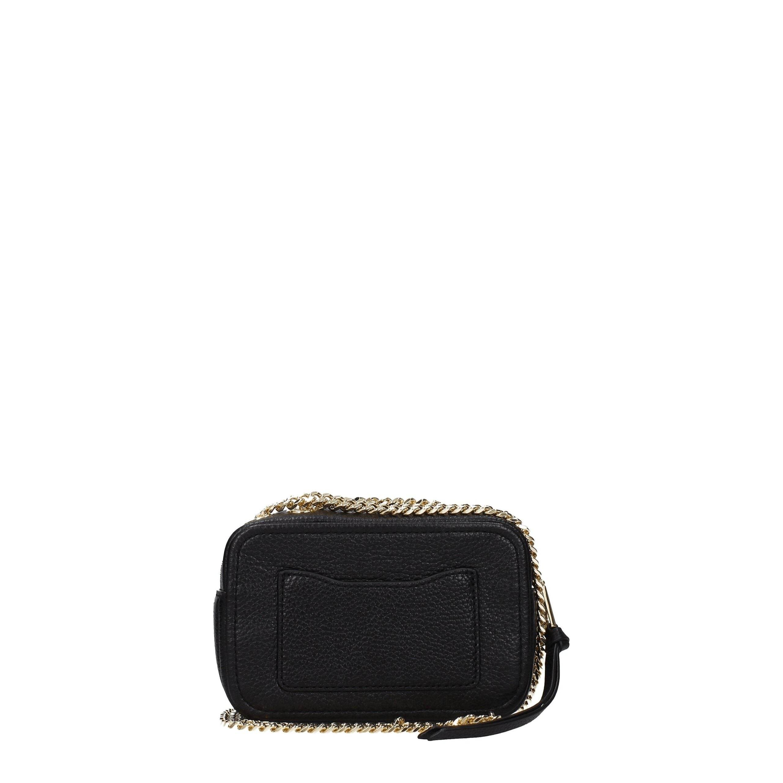 Marc Jacobs Black Leather Crossbody Bags - Hilstor