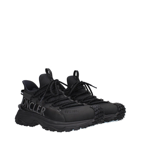 Moncler Black Fabric Athletic Sneakers