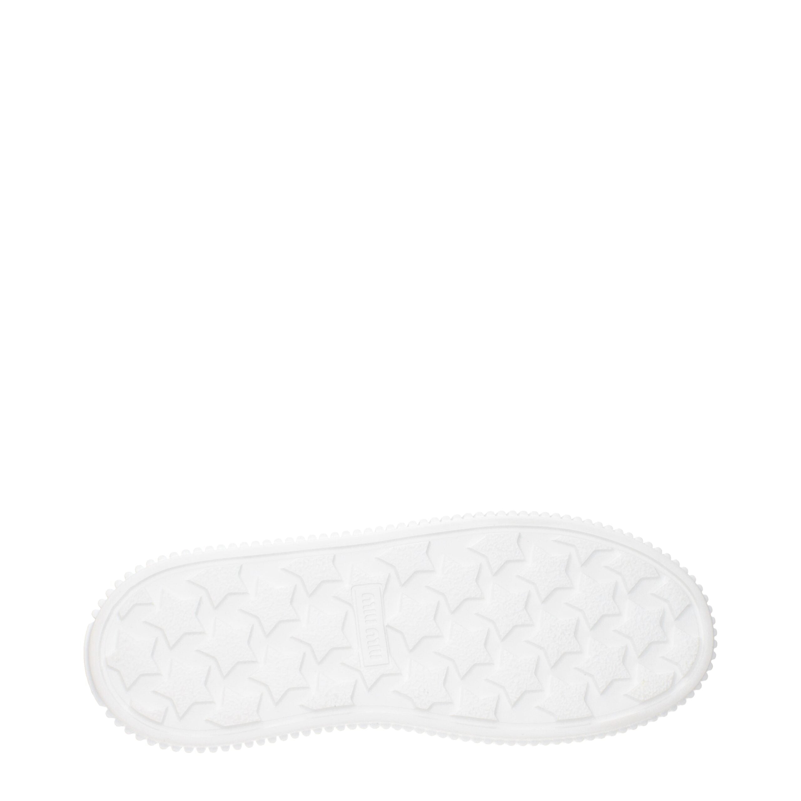 Miu Miu Beige Fabric Platform Sneakers