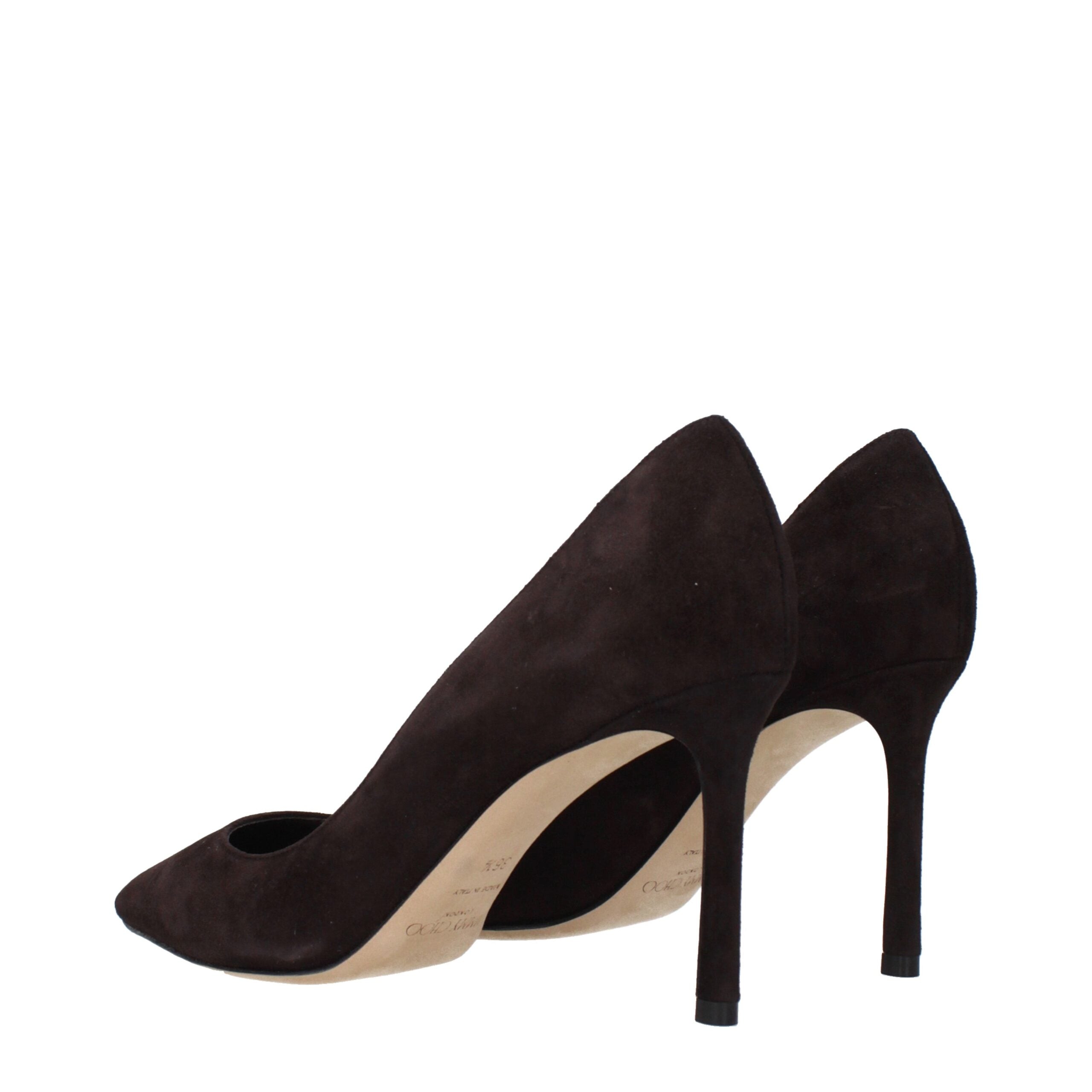 Jimmy Choo Brown Leather High Heel Pumps