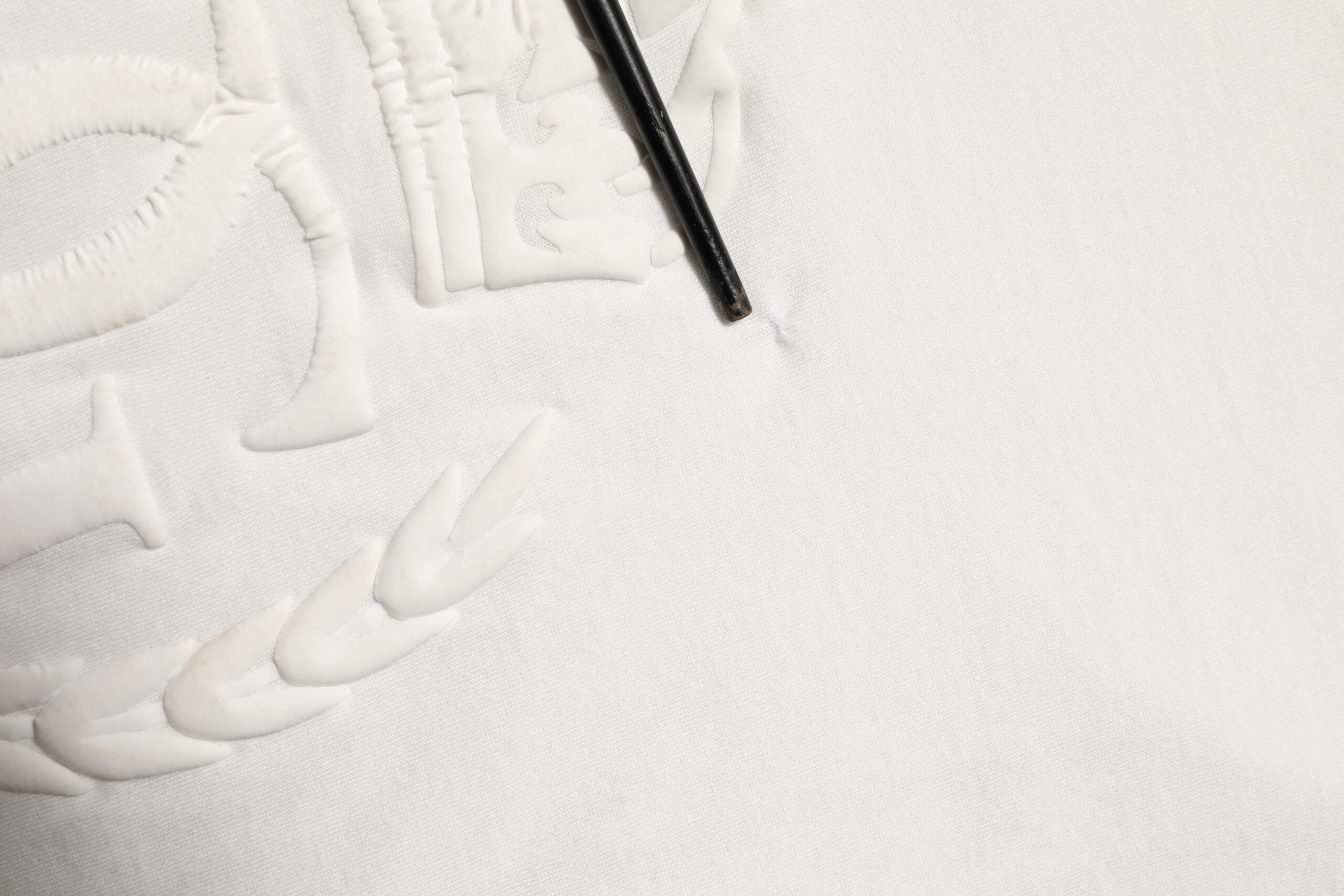 Dolce &amp; Gabbana Vit Bomull DG Krona Präglad Herr T-shirt