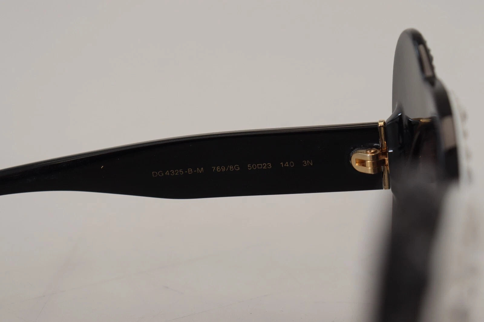 Dolce &amp; Gabbana DG4325BM Hvide Sorte Acetat Krystal Solbriller