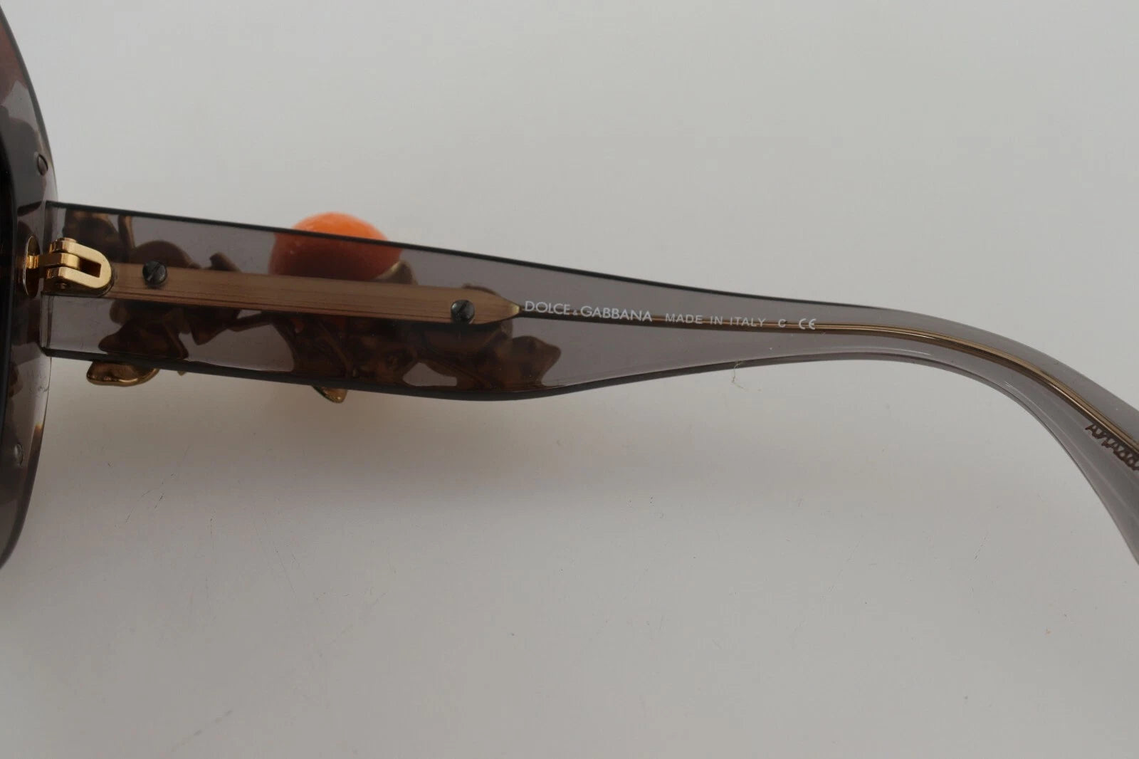Dolce &amp; Gabbana DG4283B Acetatkrystaller Orange Applikationer Solbriller