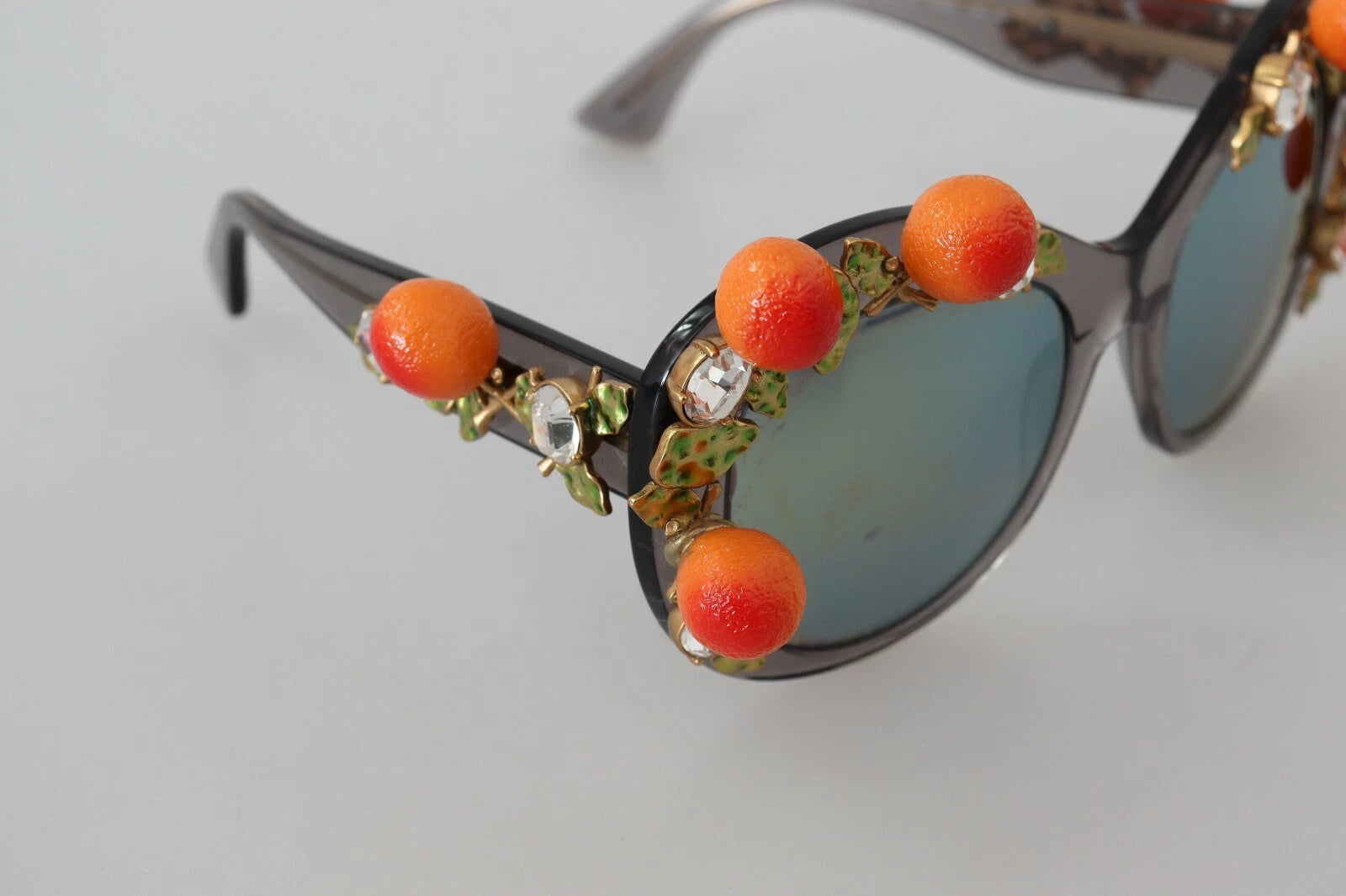 Dolce &amp; Gabbana DG4283B Acetatkrystaller Orange Applikationer Solbriller