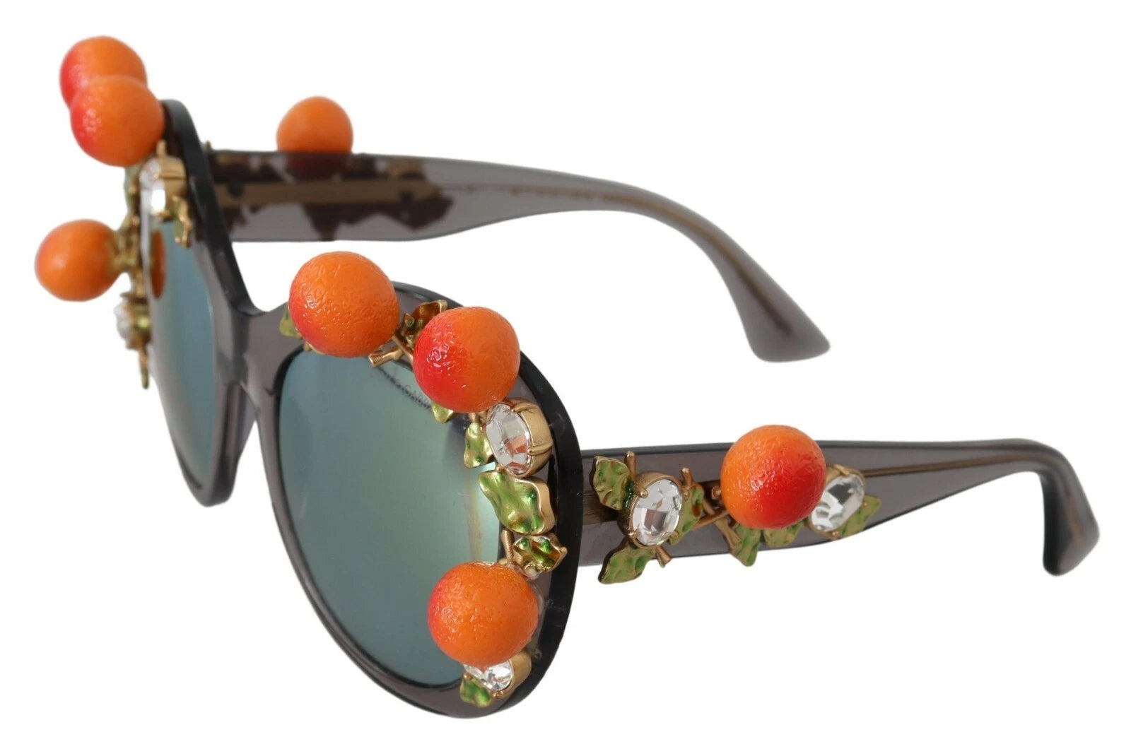 Dolce &amp; Gabbana DG4283B Acetatkrystaller Orange Applikationer Solbriller