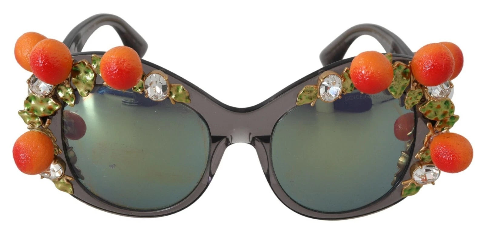 Dolce &amp; Gabbana DG4283B Acetatkrystaller Orange Applikationer Solbriller