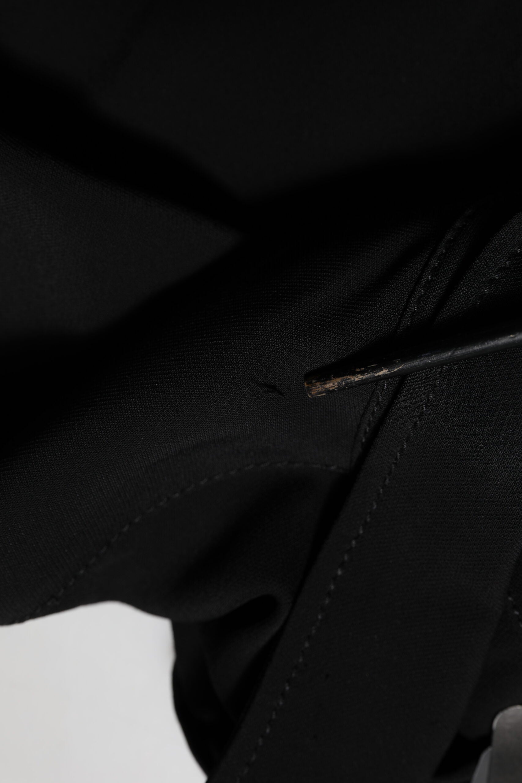 Emporio Armani Svart Viskosblandad Skjortaklänning Med Bälte