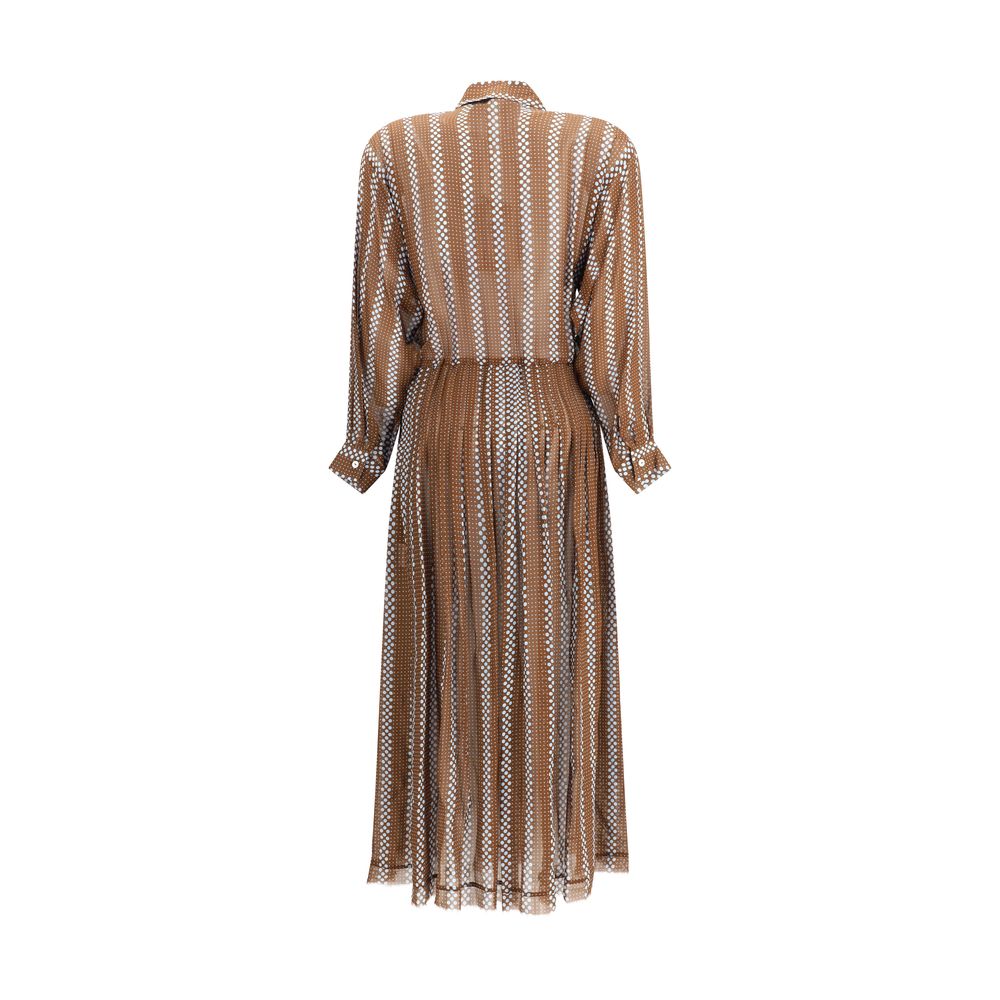 Crida Milano Wimbledon georgette midi Dress