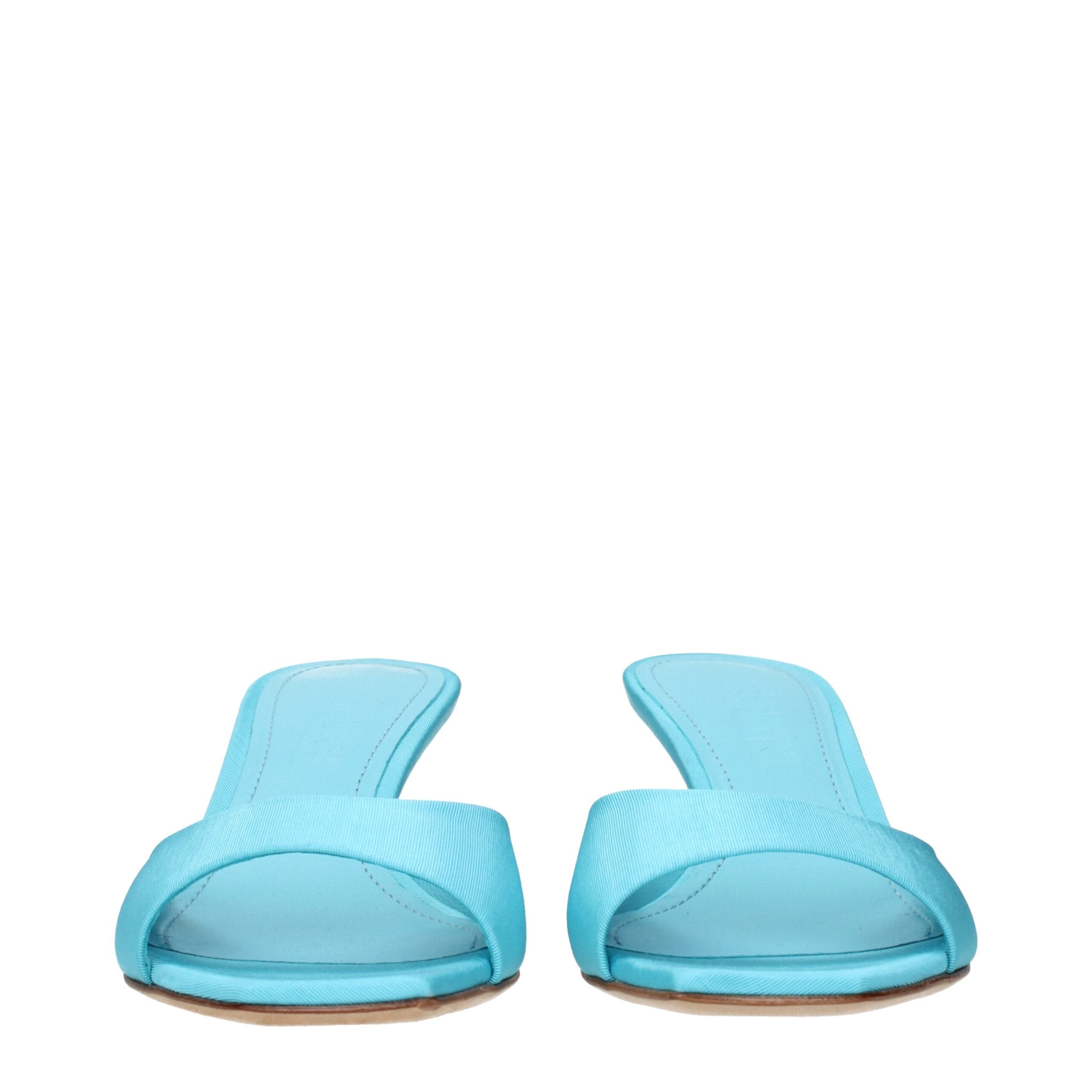 3Juin Blue Fabric Stiletto Heels Sandals