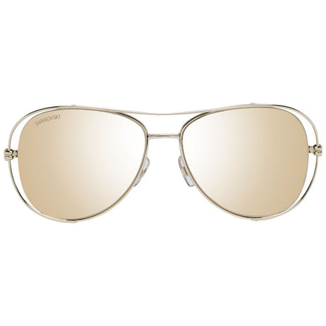 Swarovski Gold Women Sunglass