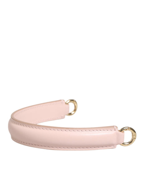 Dolce &amp; Gabbana Rem Rosa Läder Guldfärgad Stor Väska Handtag Axelrem
