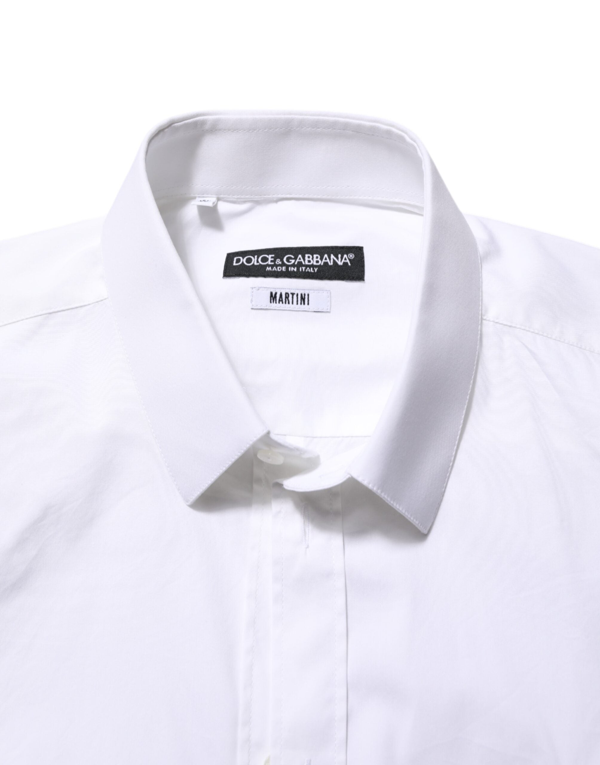 Dolce &amp; Gabbana hvid bomuld MARTINI formel skjorte til mænd