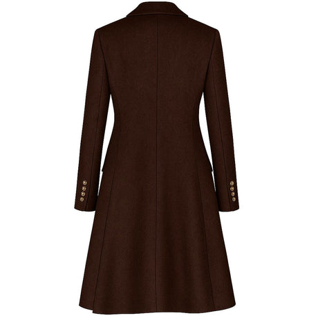 Made in Italy Brown Wool Women Coat