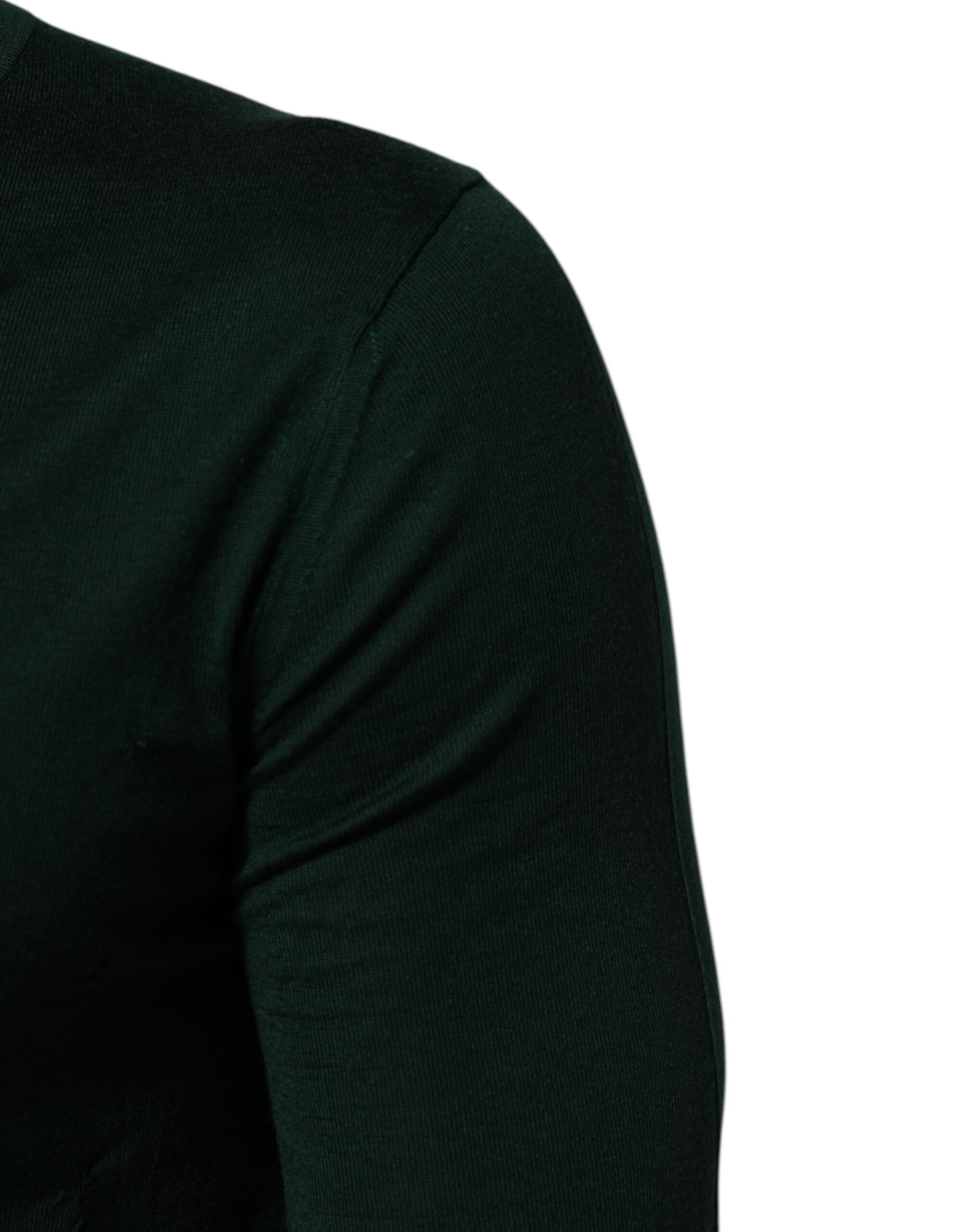 Dolce &amp; Gabbana Mørkegrøn Herre Cardigan med Knapper