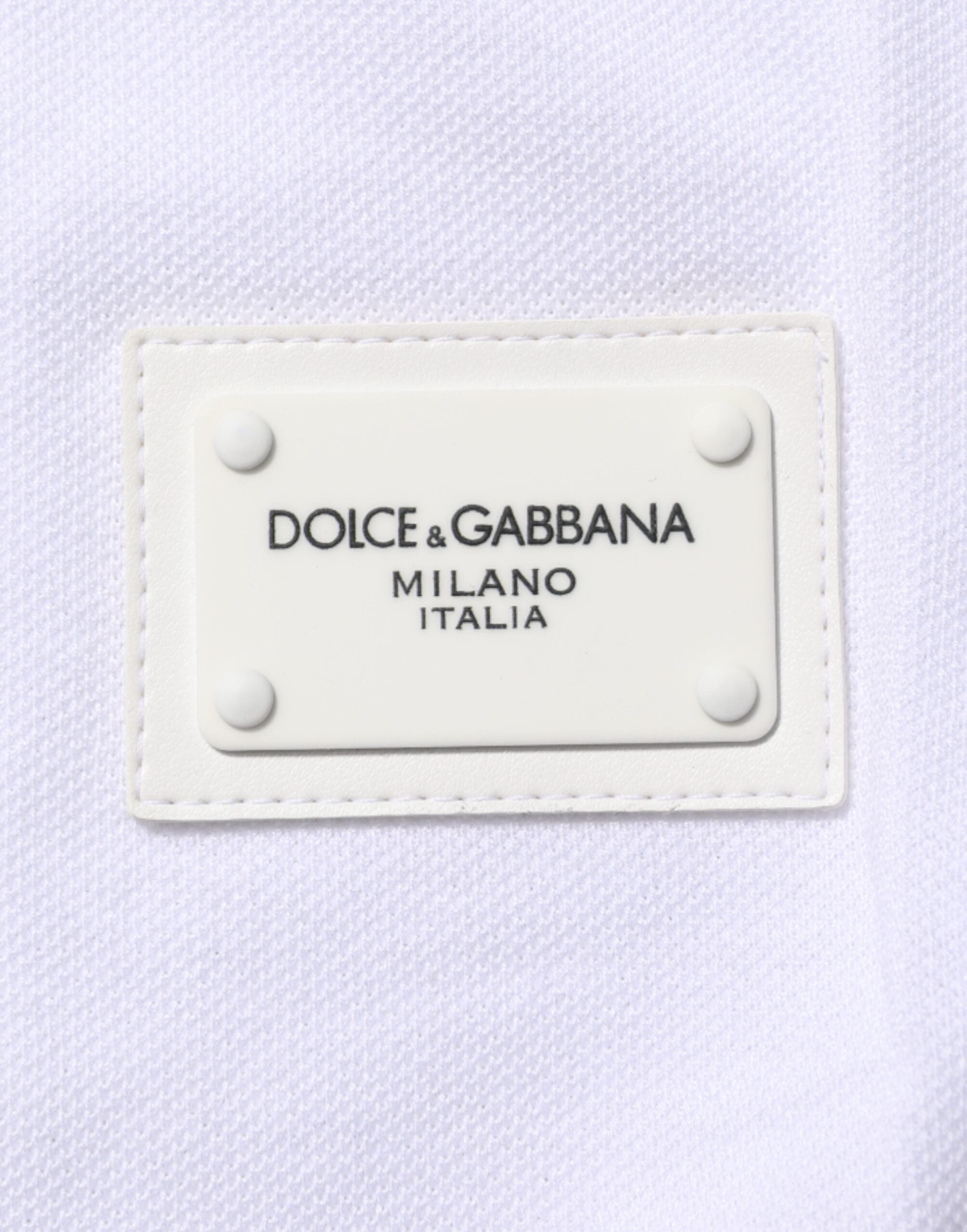 Dolce & Gabbana White Collared Short Sleeves Polo Men T-shirt