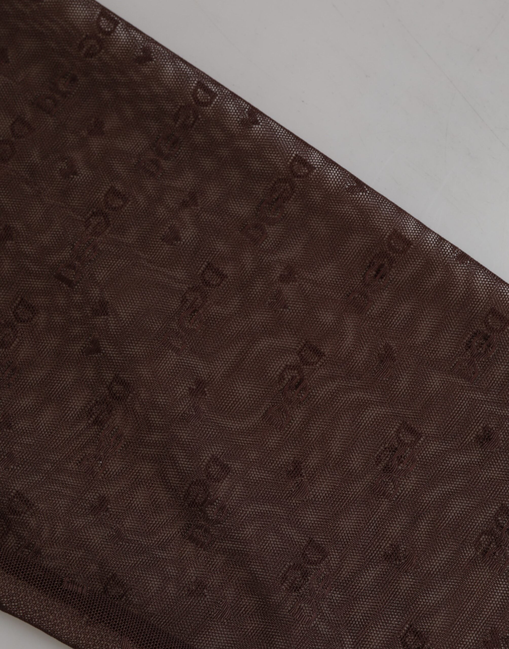 Dolce &amp; Gabbana Brune Nylon Logo Blonde Leggings Bukser Undertøj