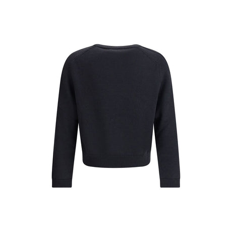 Our Legacy True Roundneck in Off Black Rustic Merino