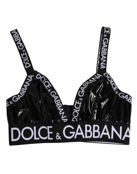 Dolce & Gabbana Black Polyester Soft Cup Brassiere Underwear